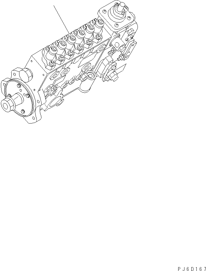 Топливный насос высокого давления в сборе 6743-71-1122 KOMATSU