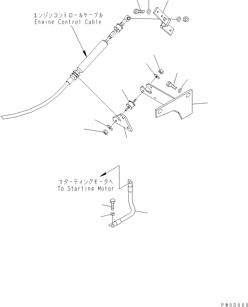 Кабель 08028-AF050 KOMATSU
