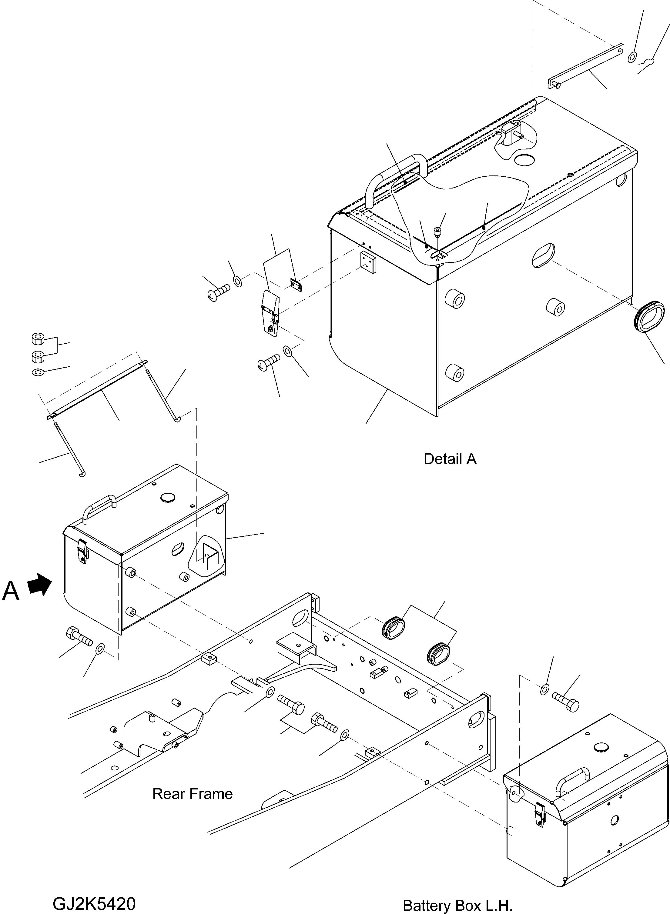 BATTERY BOX 423-06-H2422 KOMATSU