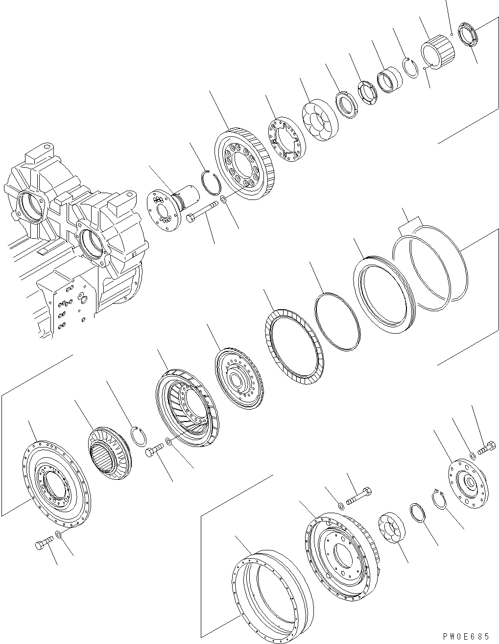 Гидротрансформатор в сборе 711-50-51010 KOMATSU