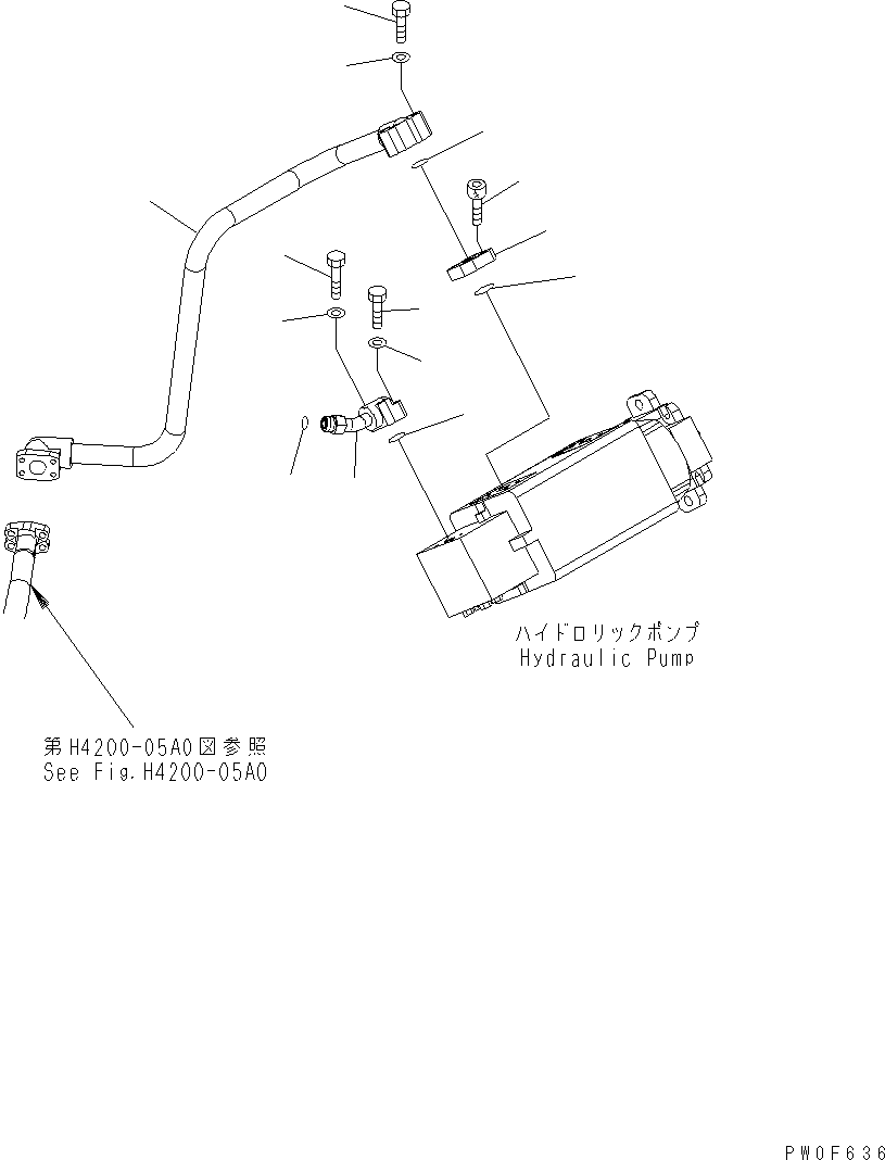 Трубка 423-62-H3B70 KOMATSU