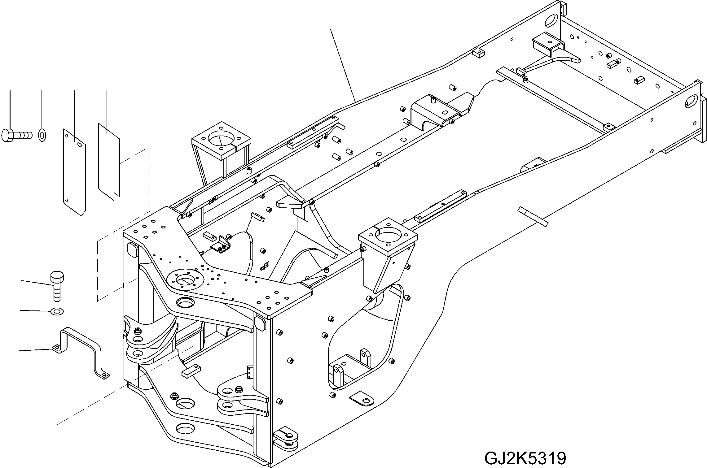 FRAME REWORK 423-46-H2390 KOMATSU
