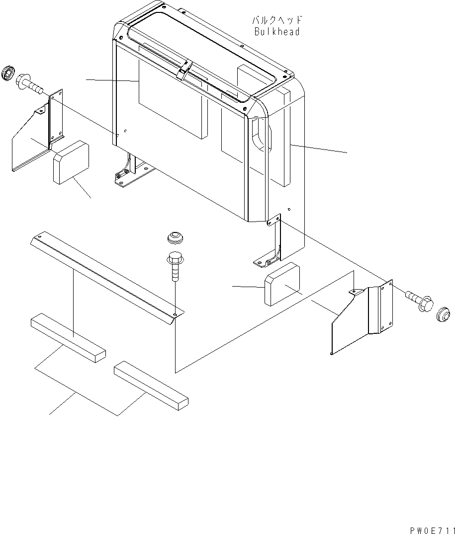 SHEET,L.H. 423-Z84-3520 KOMATSU