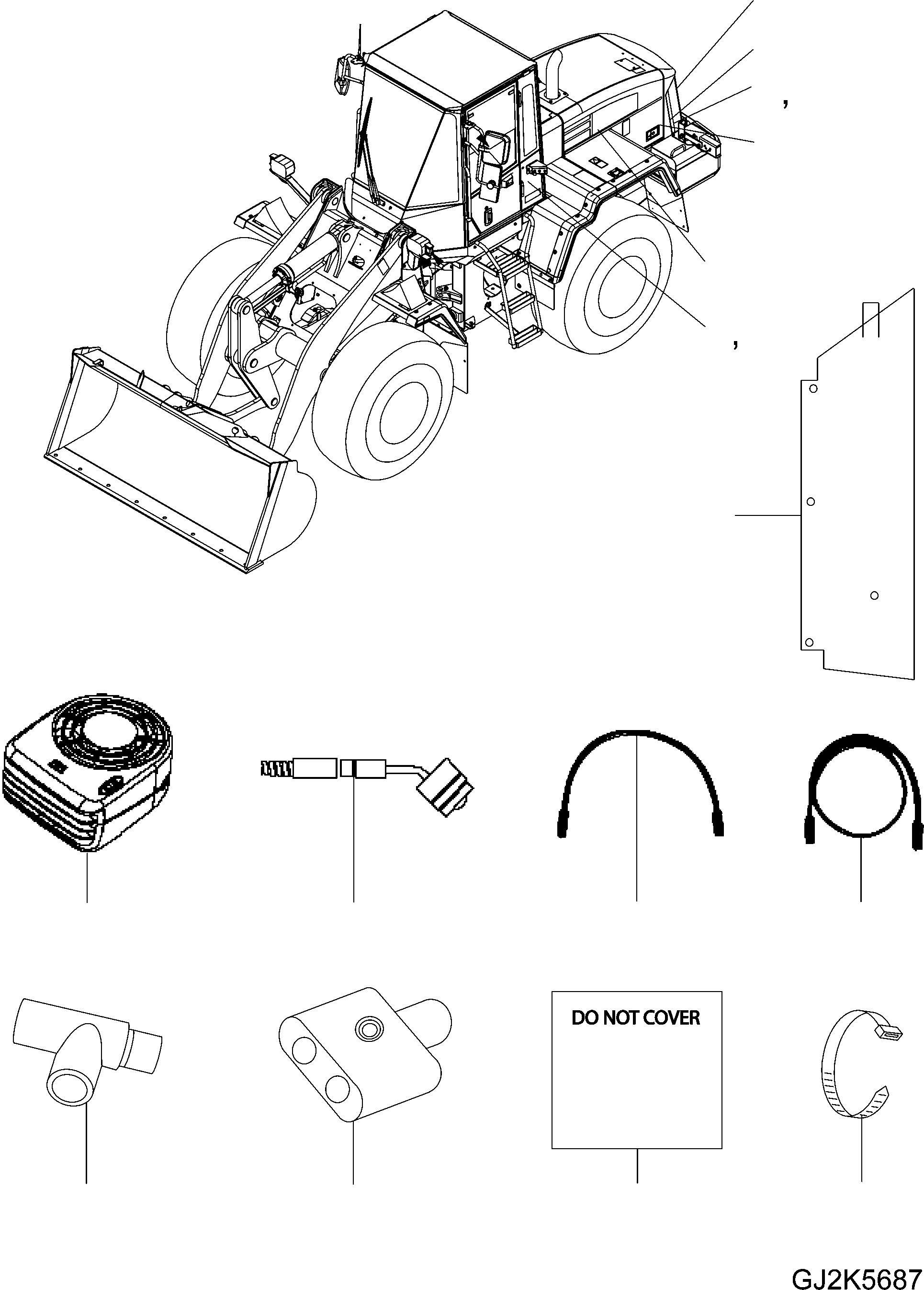 HOOD REWORK 423-54-H1580 KOMATSU