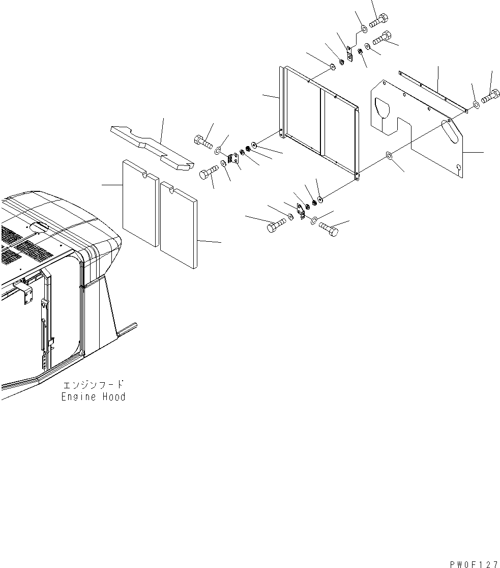 SHEET,R.H. 424-54-31371 KOMATSU
