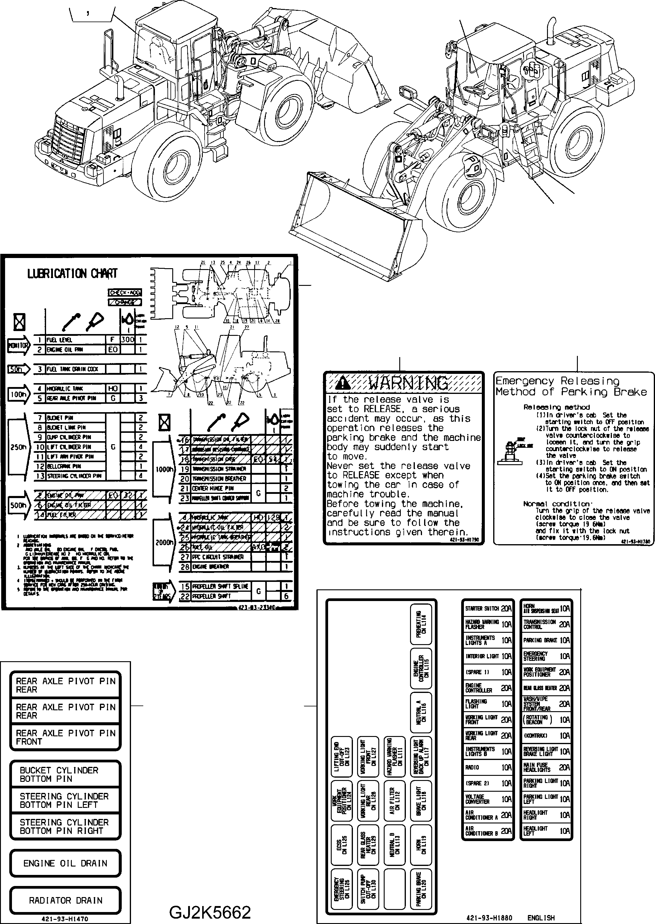Наклейка 421-93-H1760 KOMATSU