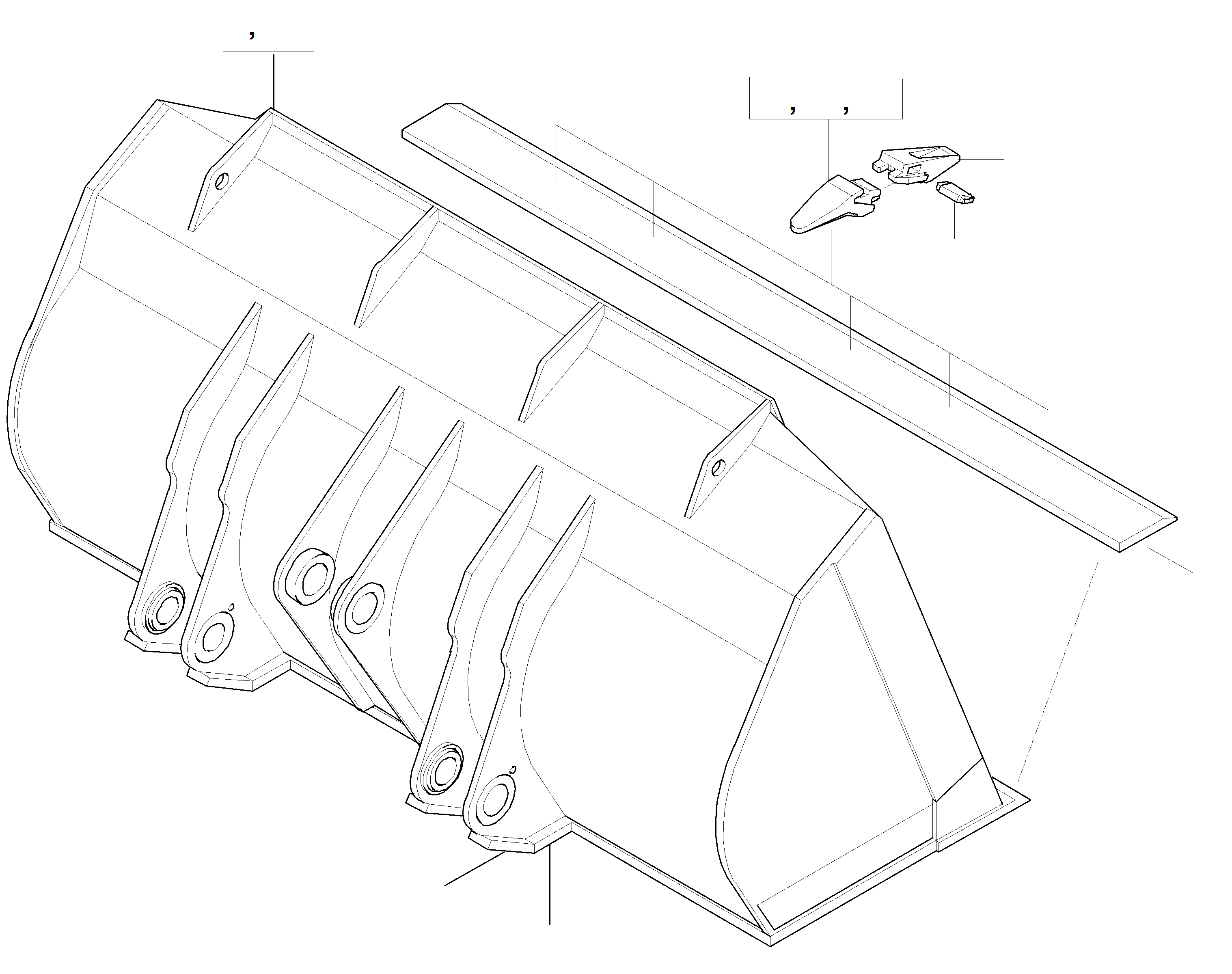 Ковш 423-71-H2G80 KOMATSU