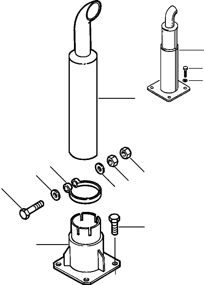 PIPE,EXHAUST (WITH GLASSWOOL) 425-02-11110 KOMATSU