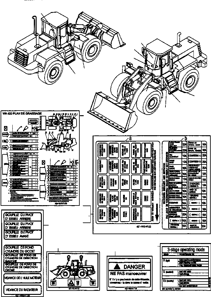 Наклейка 421-933-H120 KOMATSU