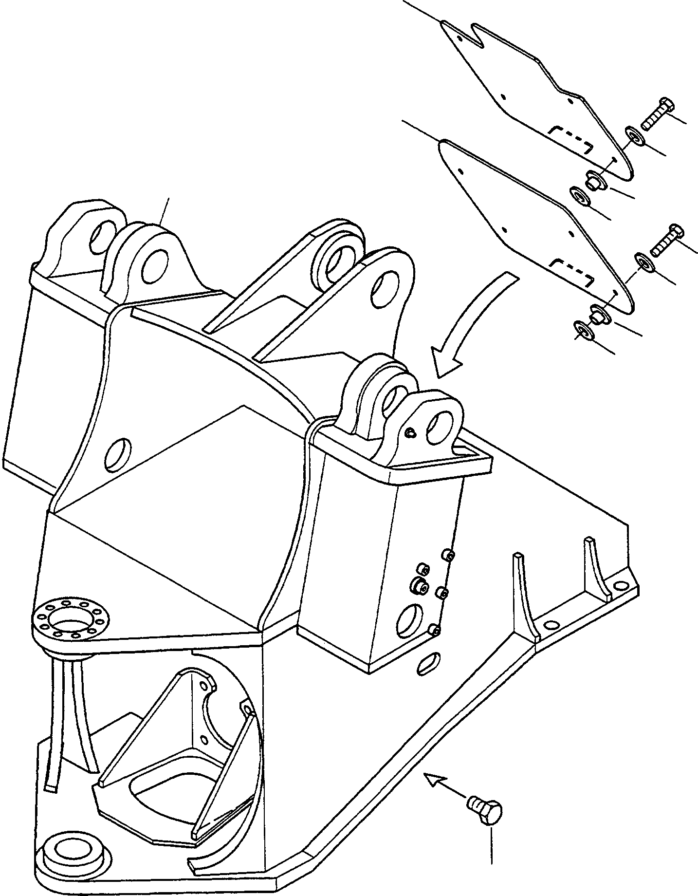 FRONT FRAME 424-46-H1110 KOMATSU