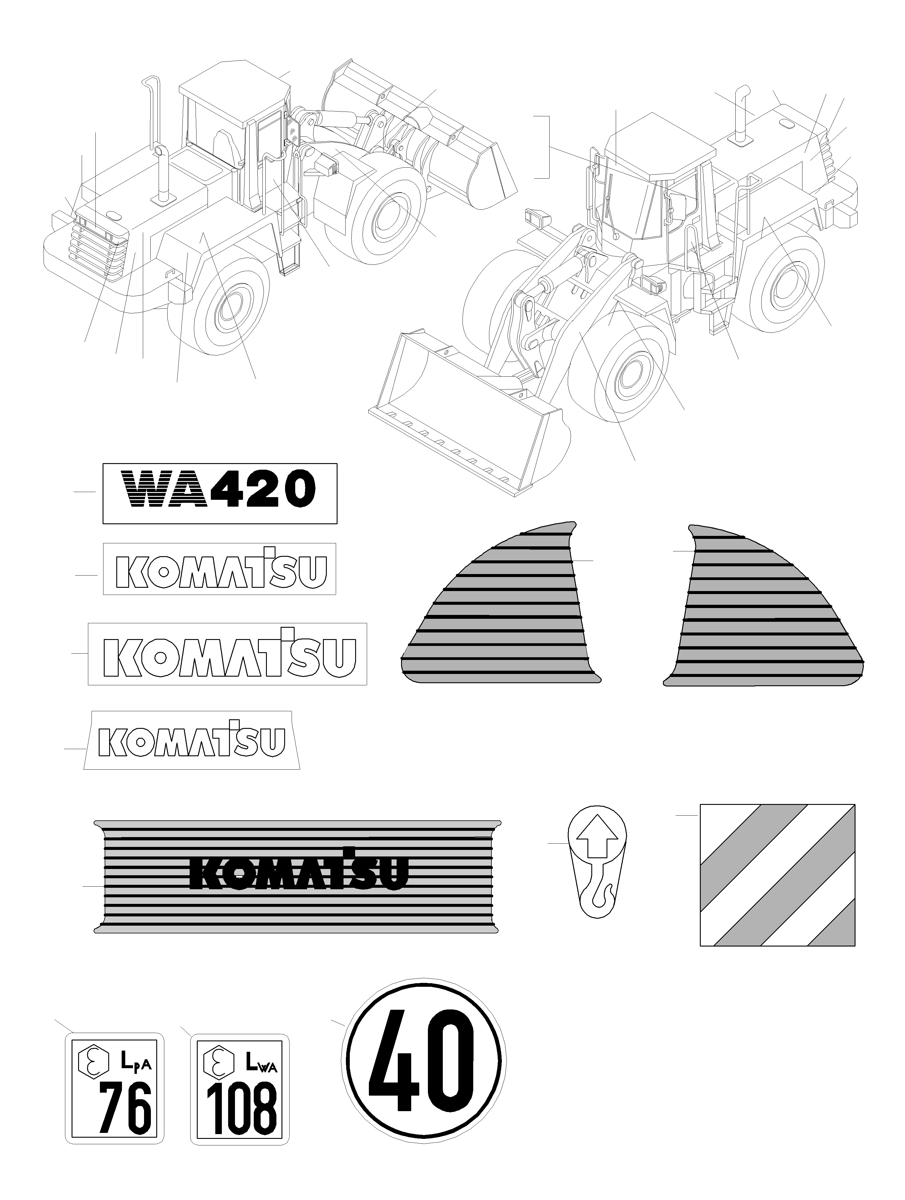 CHARACTERS 09696-B0560 KOMATSU