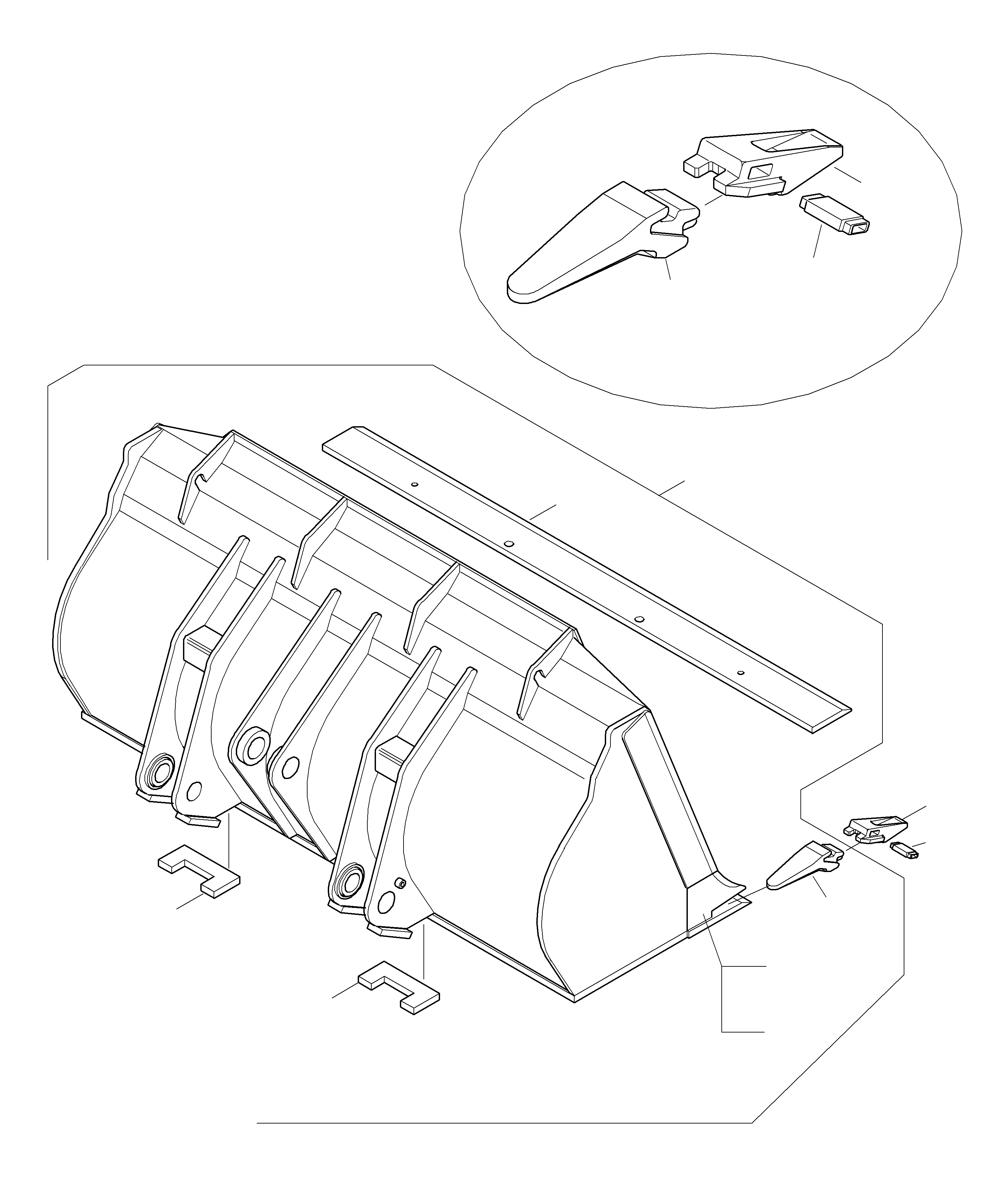 Режущая кромка 424-70-H2A70 KOMATSU