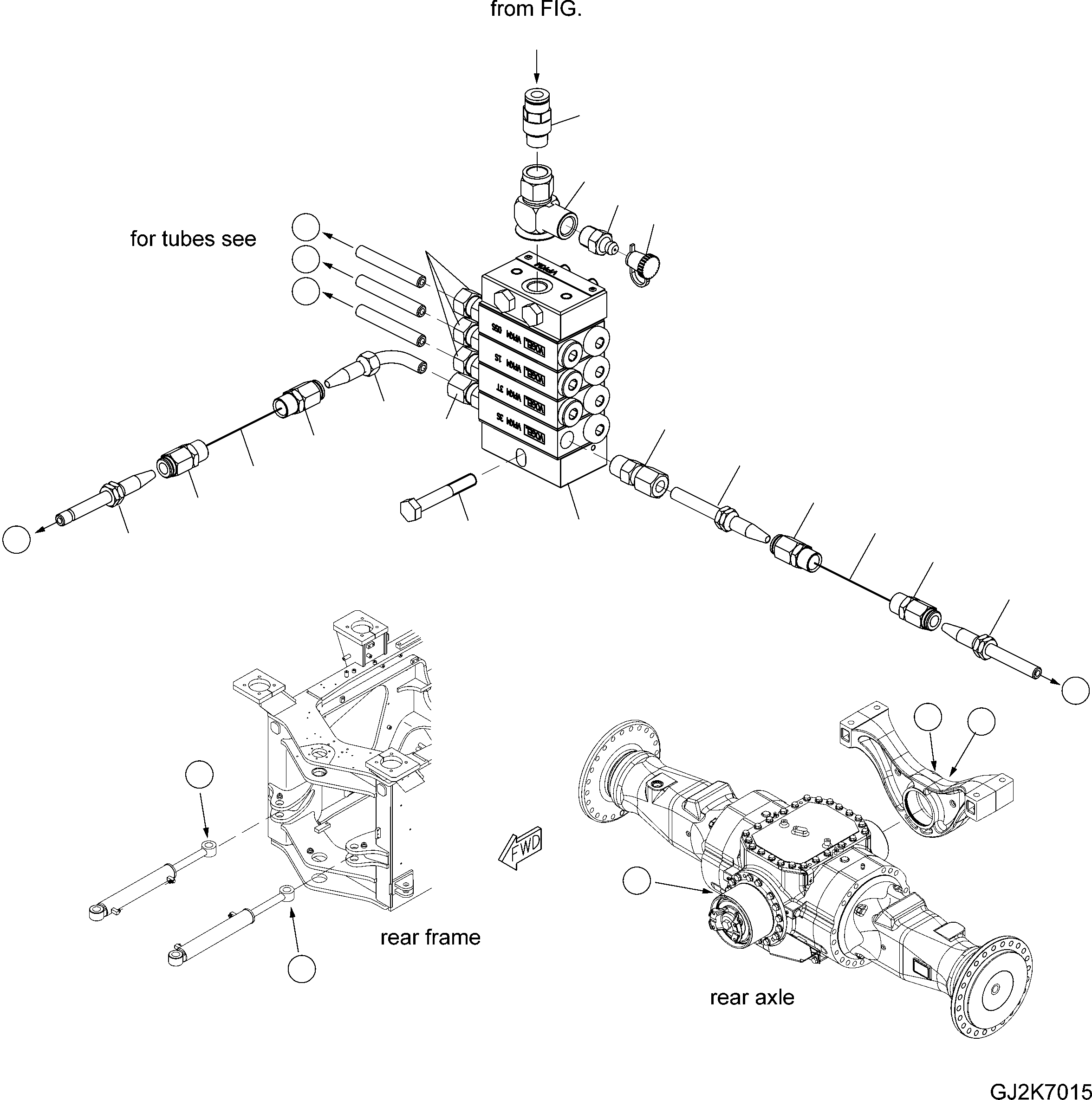 FEEDER ASSEMBLY, REAR FRAME (\8\421-S96-H740) KOMATSU