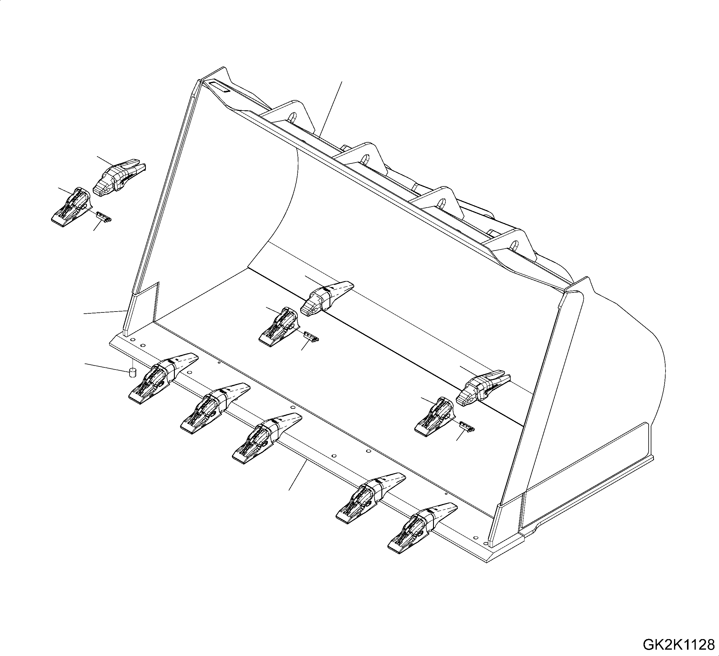 BUCKET ASSEMBLY 421-77-H2670 KOMATSU