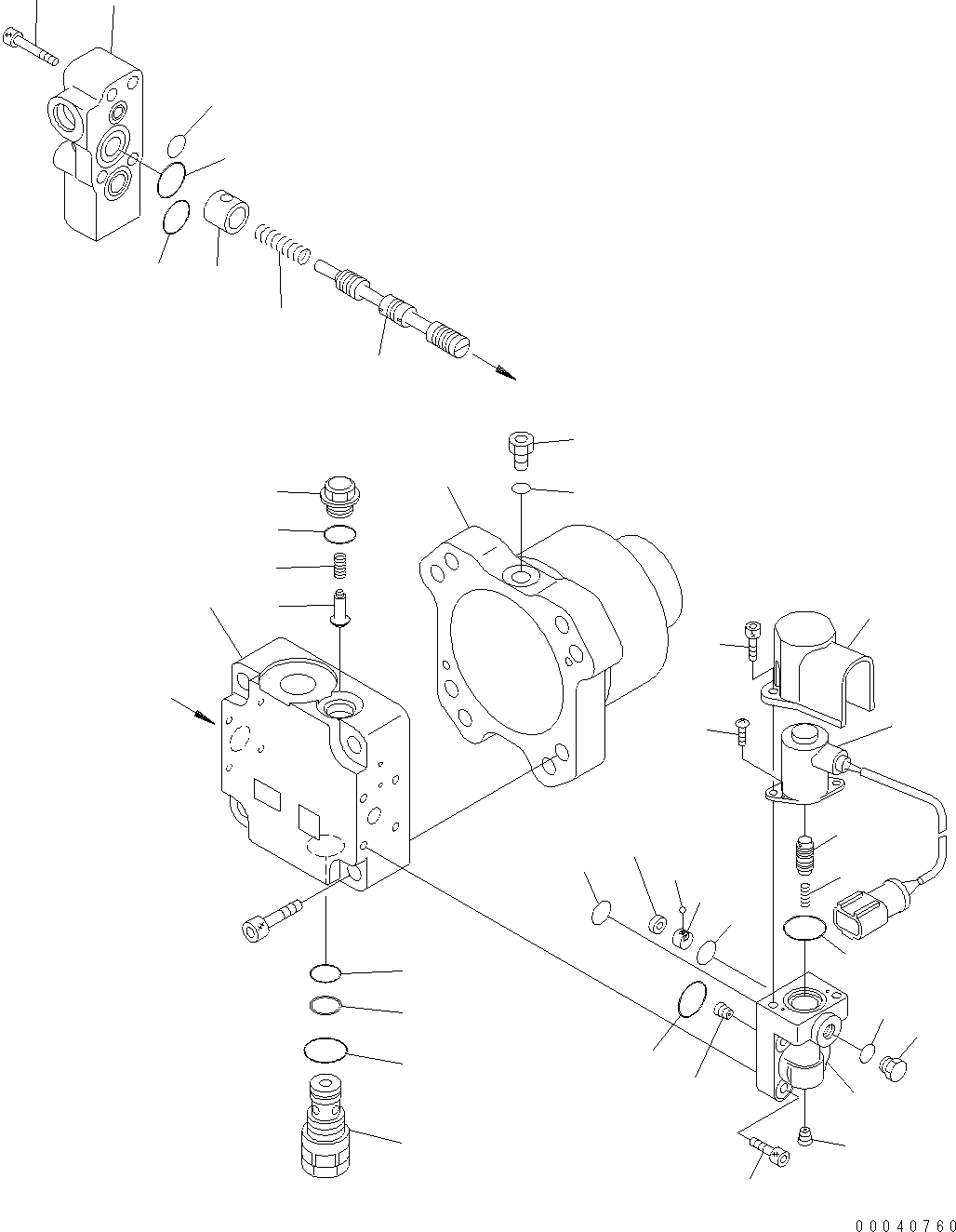 RADIATOR (FAN MOTOR AND MOUNTING PARTS) See Fig.C0110-03A0 KOMATSU