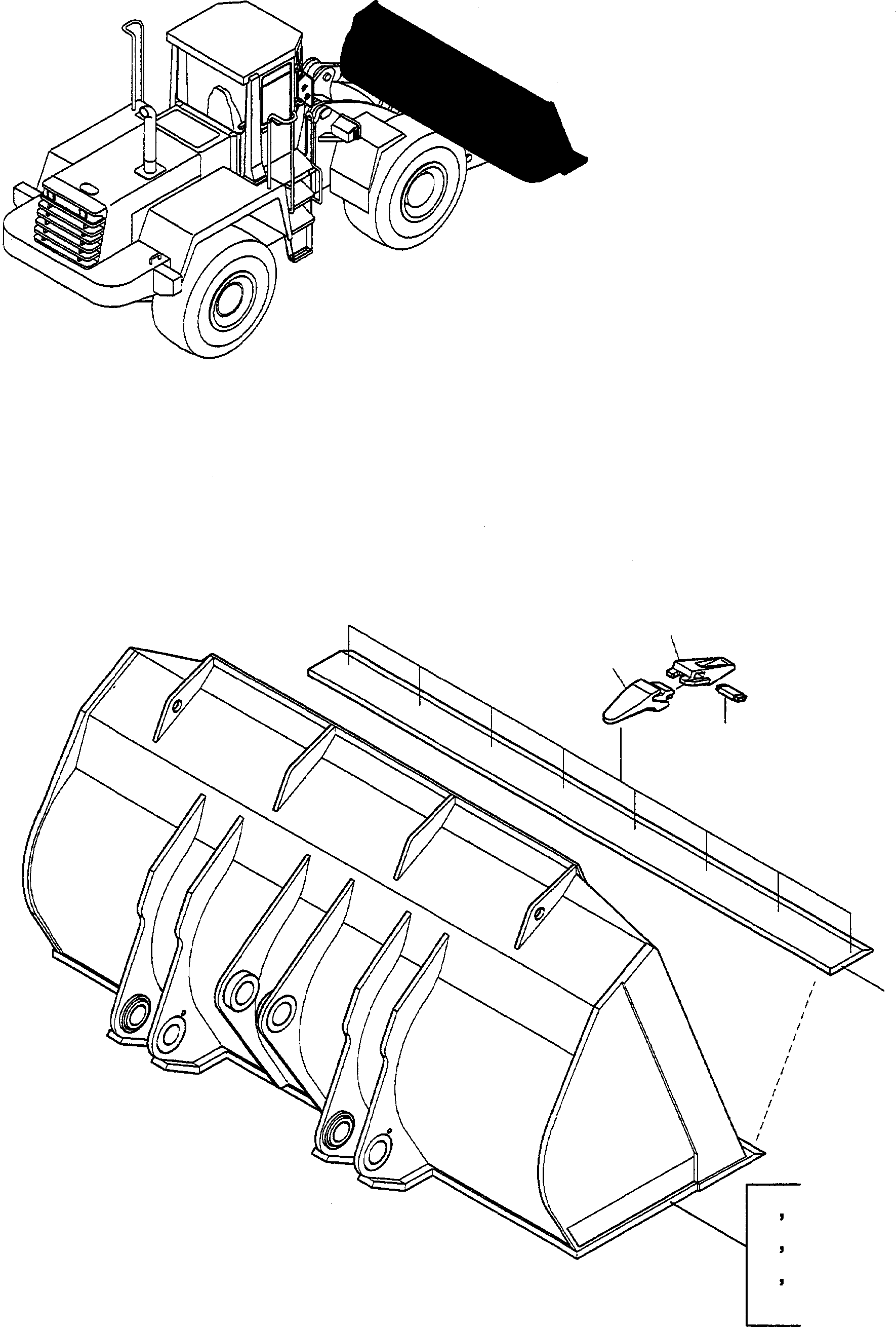 Ковш 421-71-H2D30 KOMATSU
