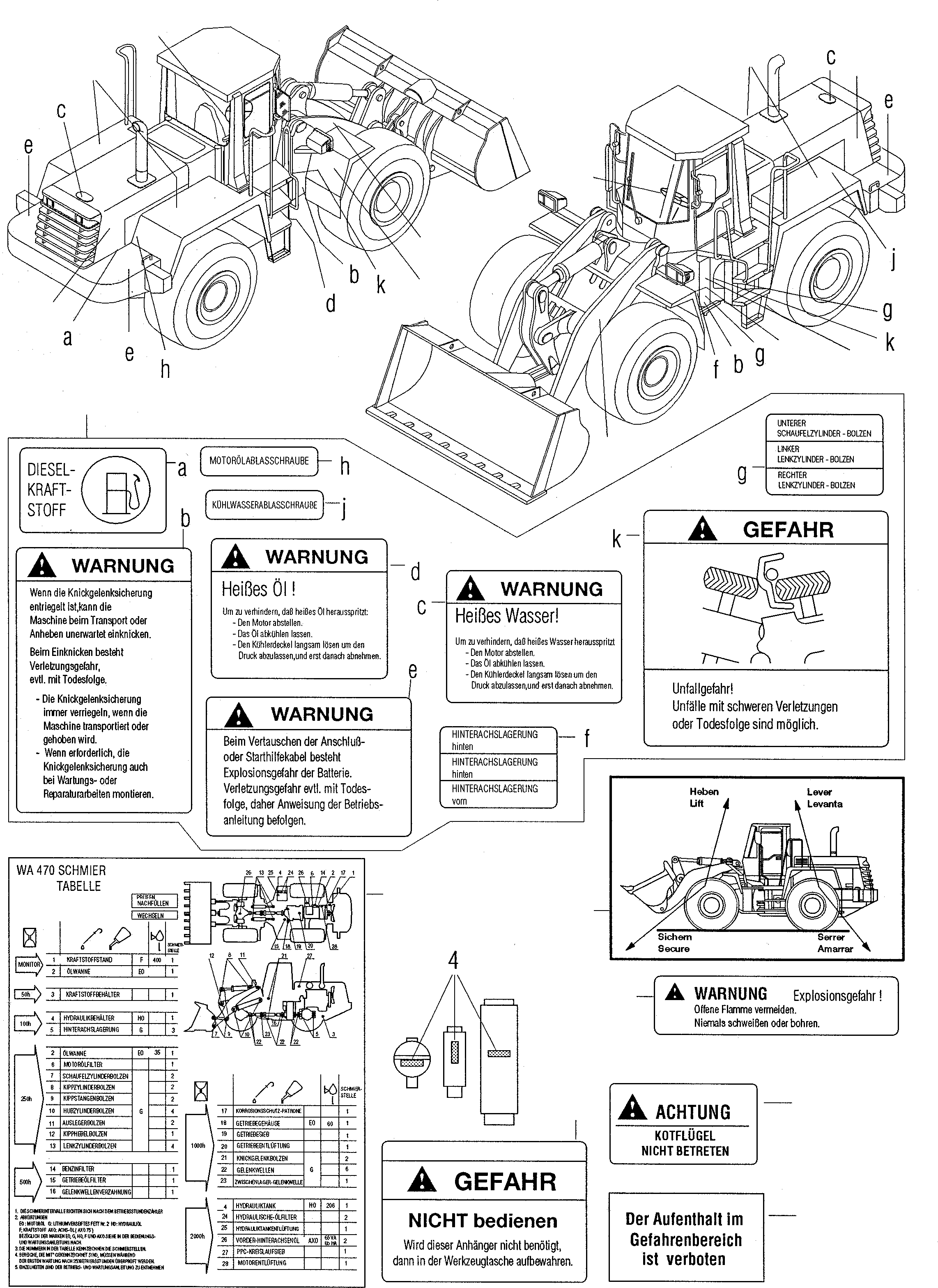 NOTE PLATE 421-V07-H150 KOMATSU