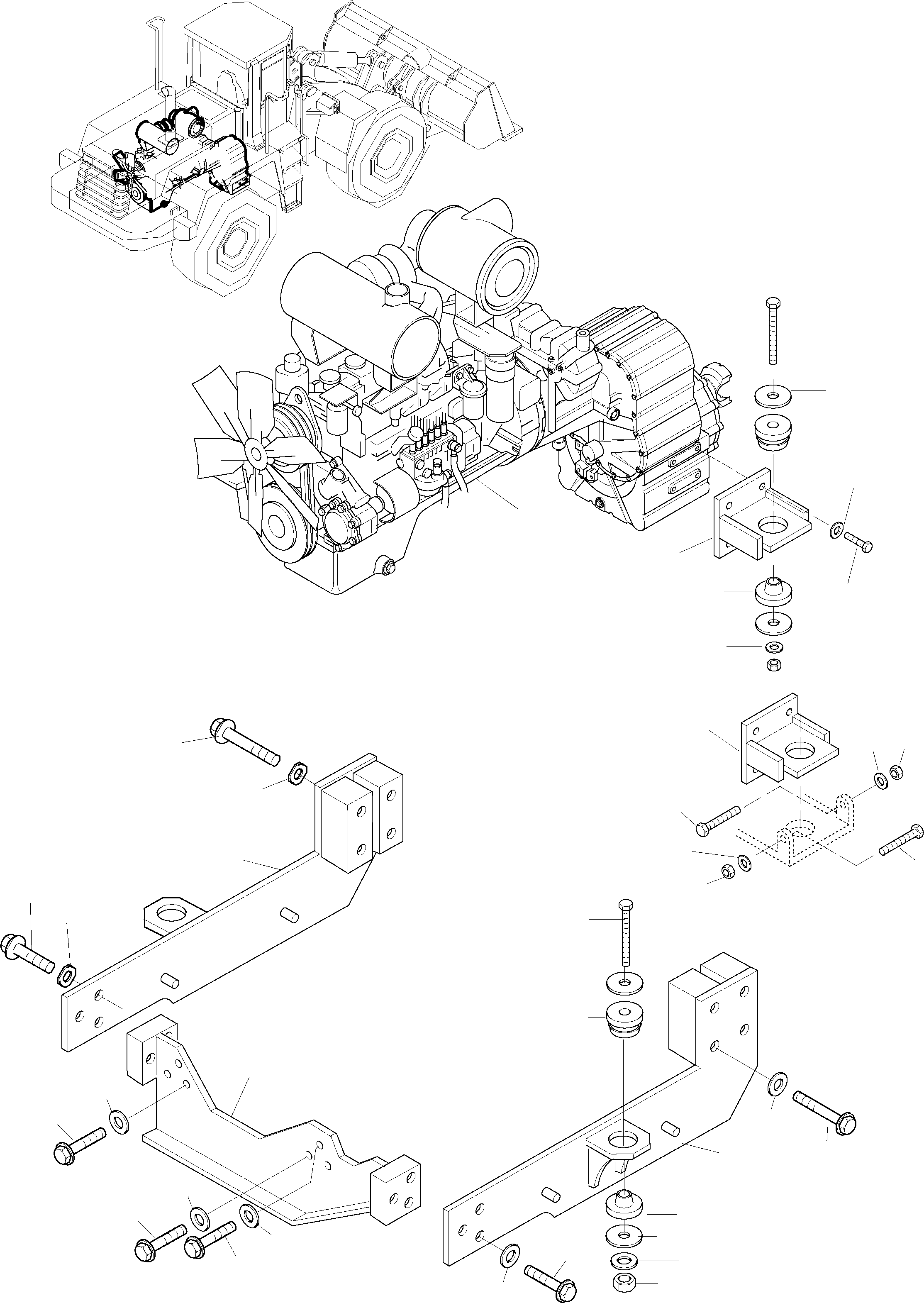 ENGINE 421-01-H2160 KOMATSU