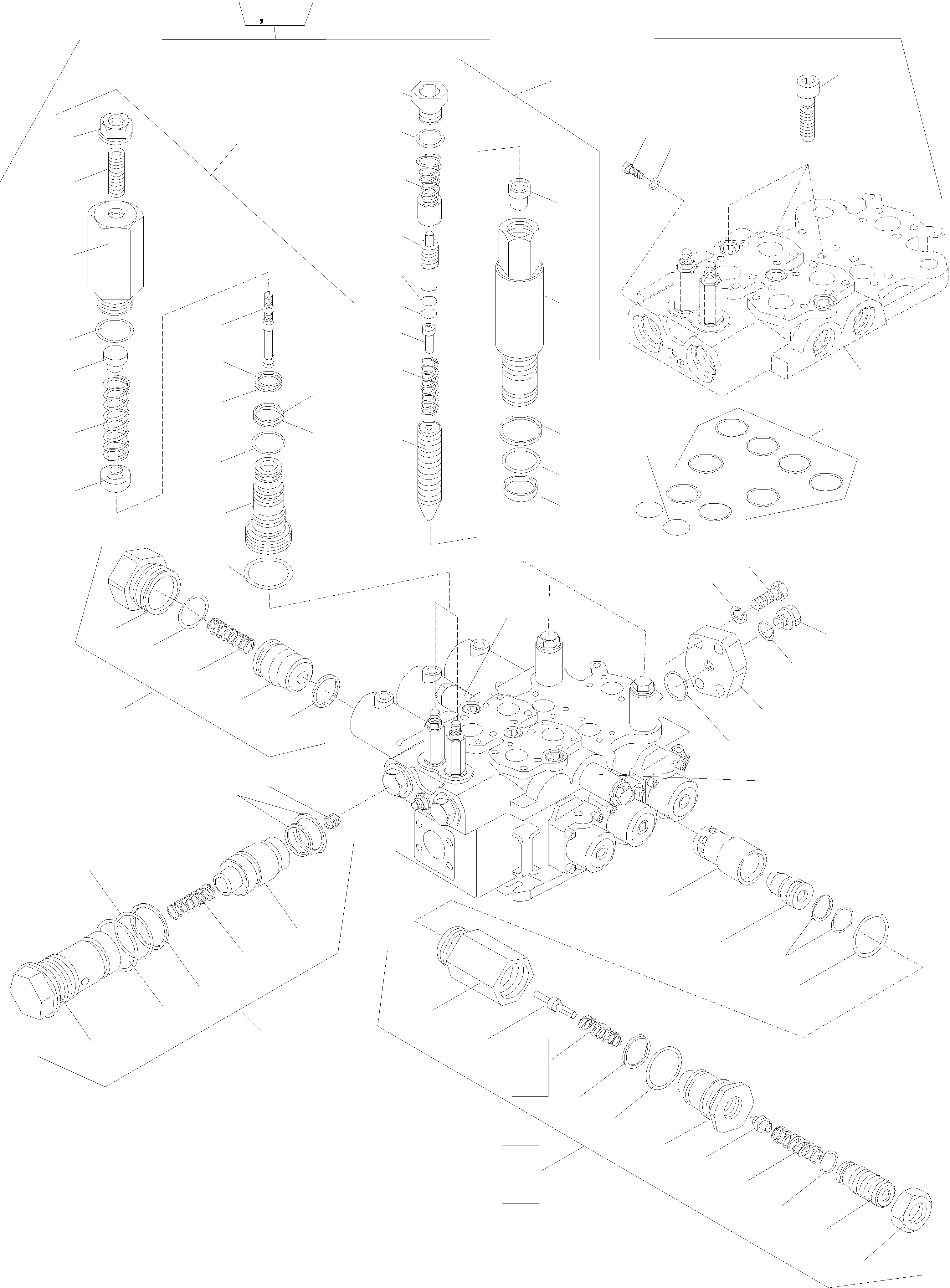 Клапан в сборе 702-21-HP032 KOMATSU