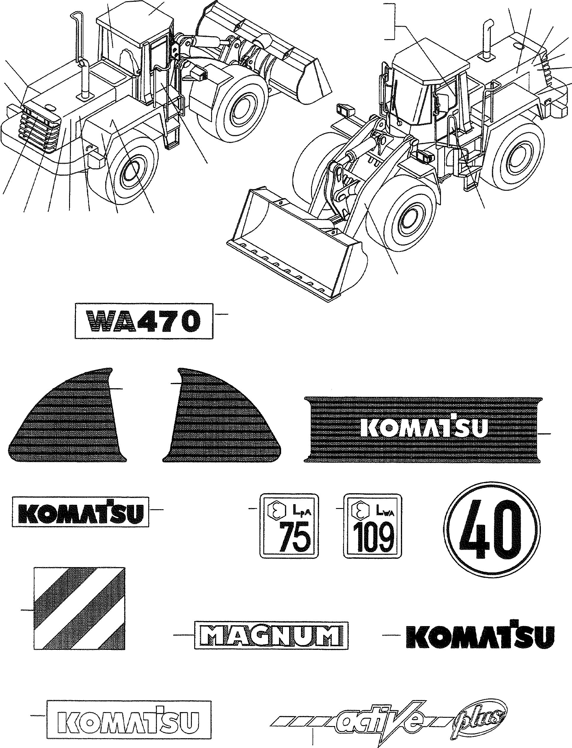 CHARACTERS 421-V00-H121 KOMATSU
