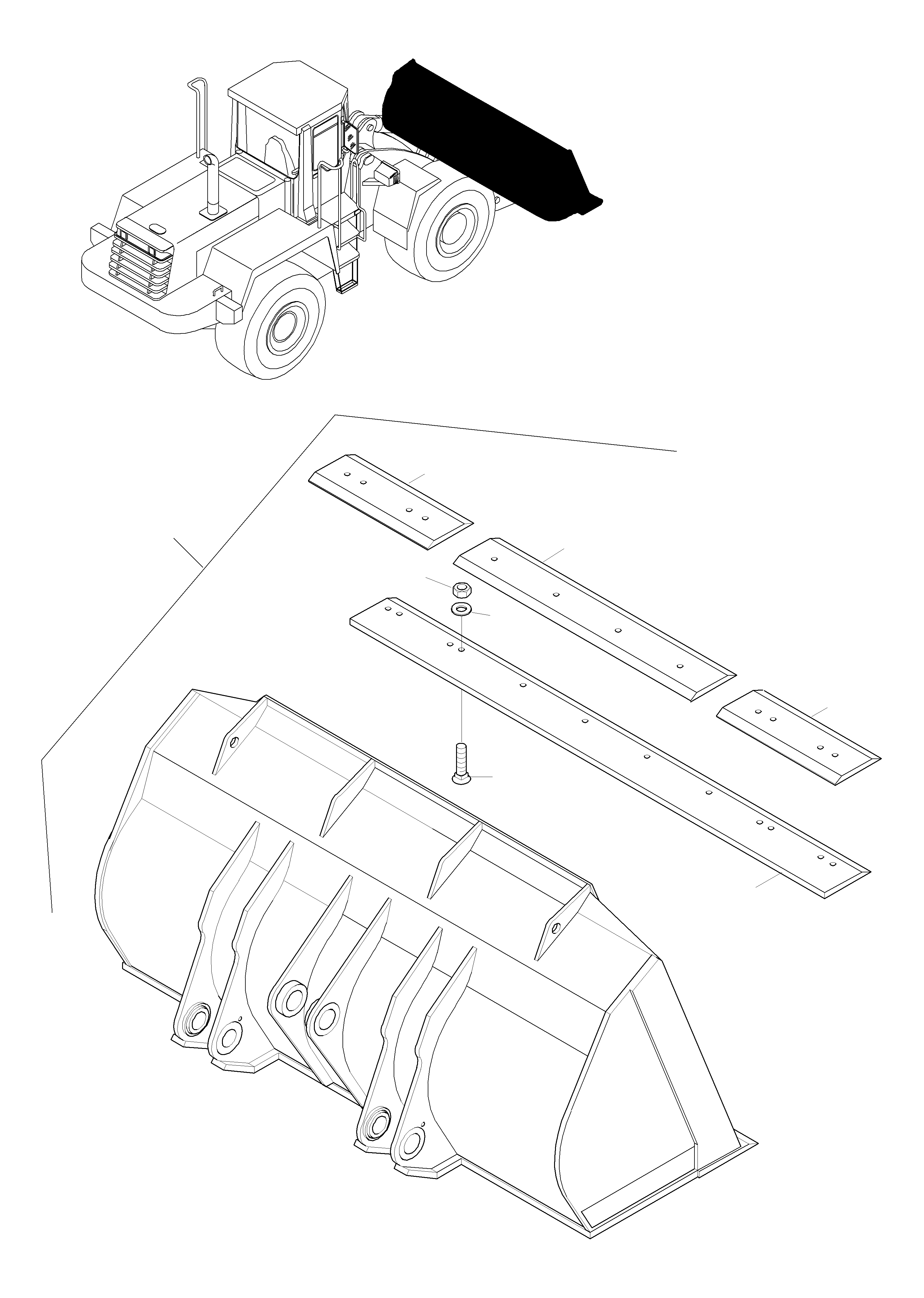 Ковш 421-71-H2C40 KOMATSU