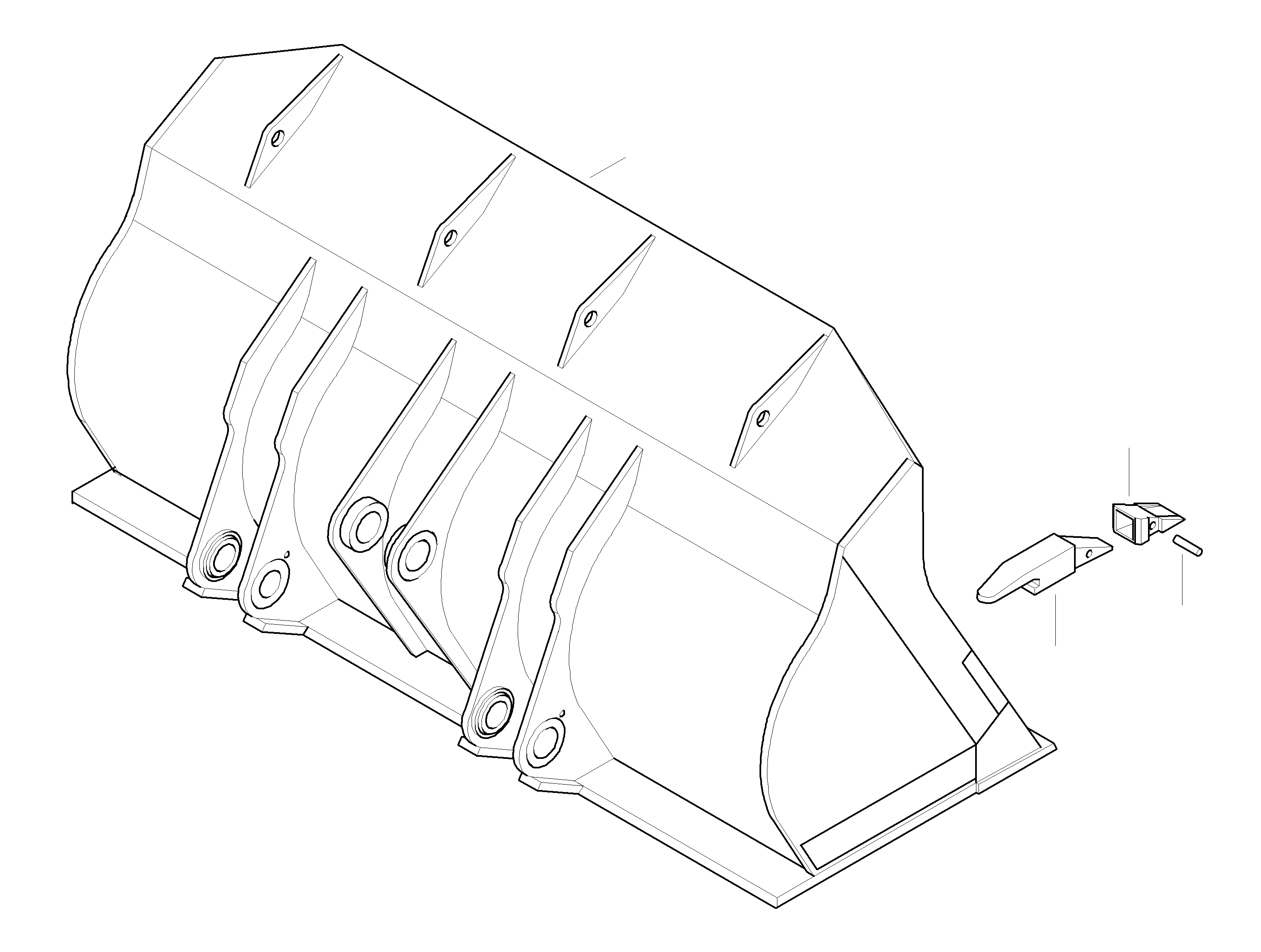 Ковш 421-70-H2B40 KOMATSU