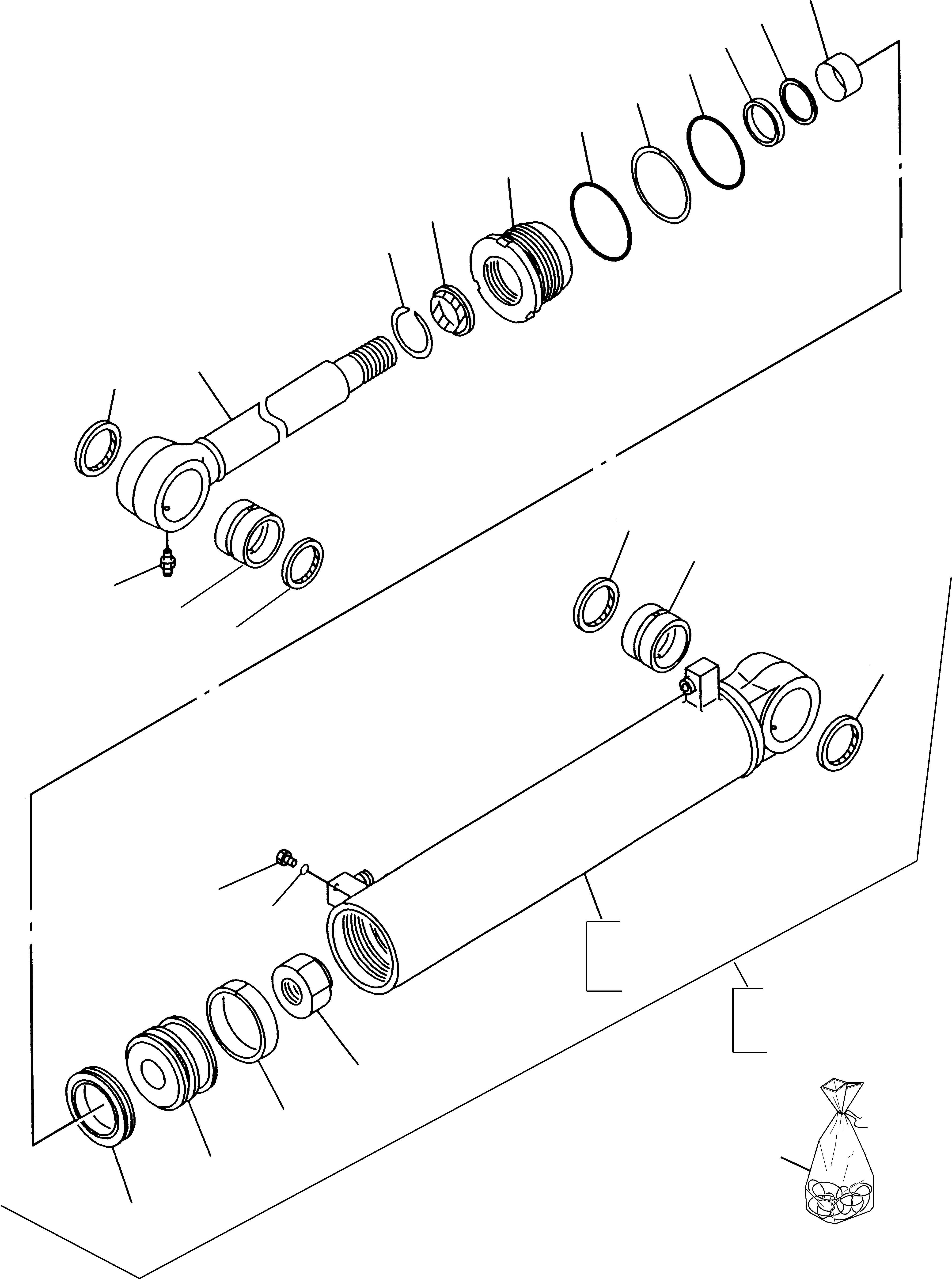 STEERING CYLINDER 421-63-H1130 KOMATSU