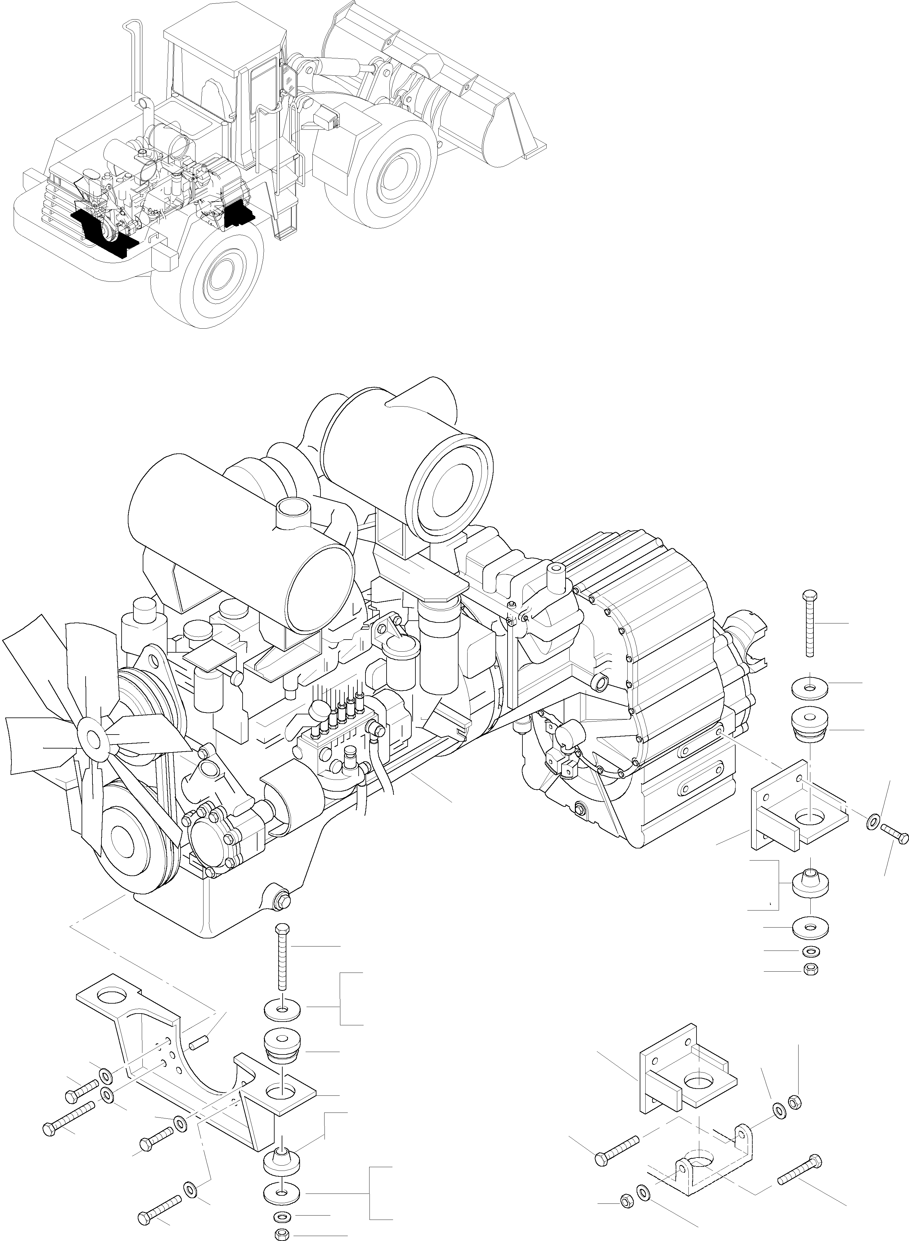 ENGINE 6159-01-HH01 KOMATSU