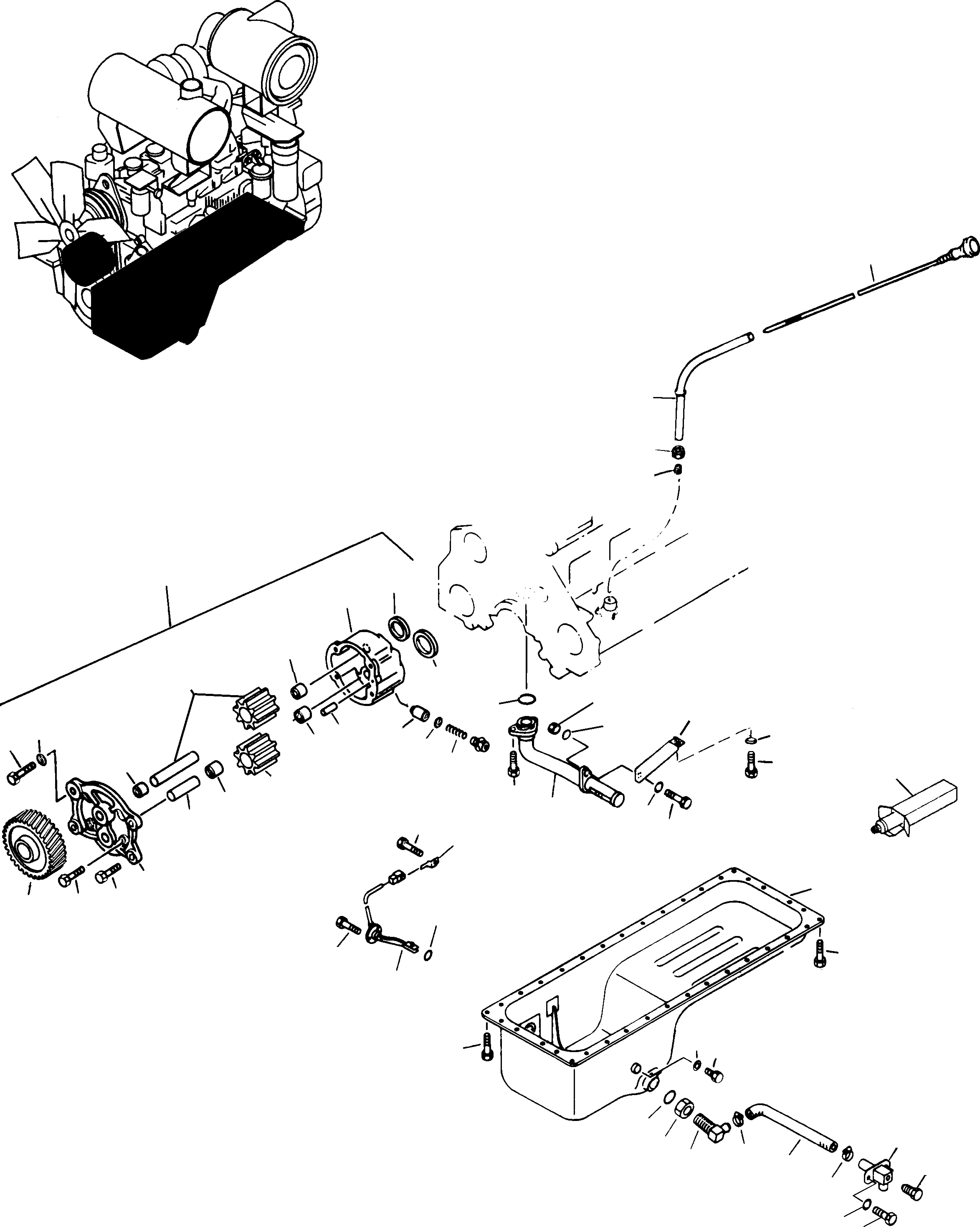 GUIDE,OIL GAUGE 6154-21-5410 KOMATSU