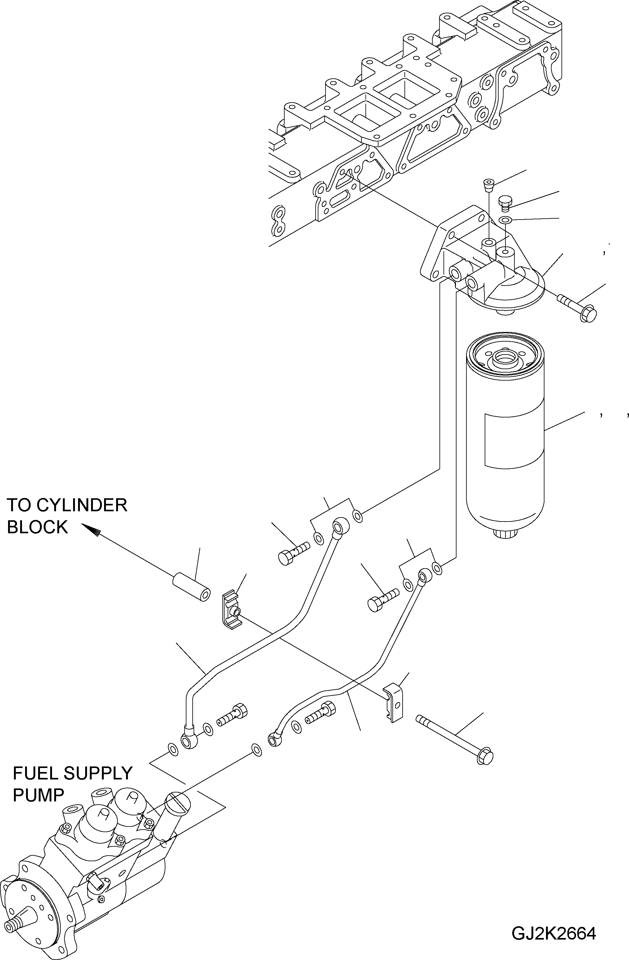 TUBE,OUTLET 6156-71-5540 KOMATSU