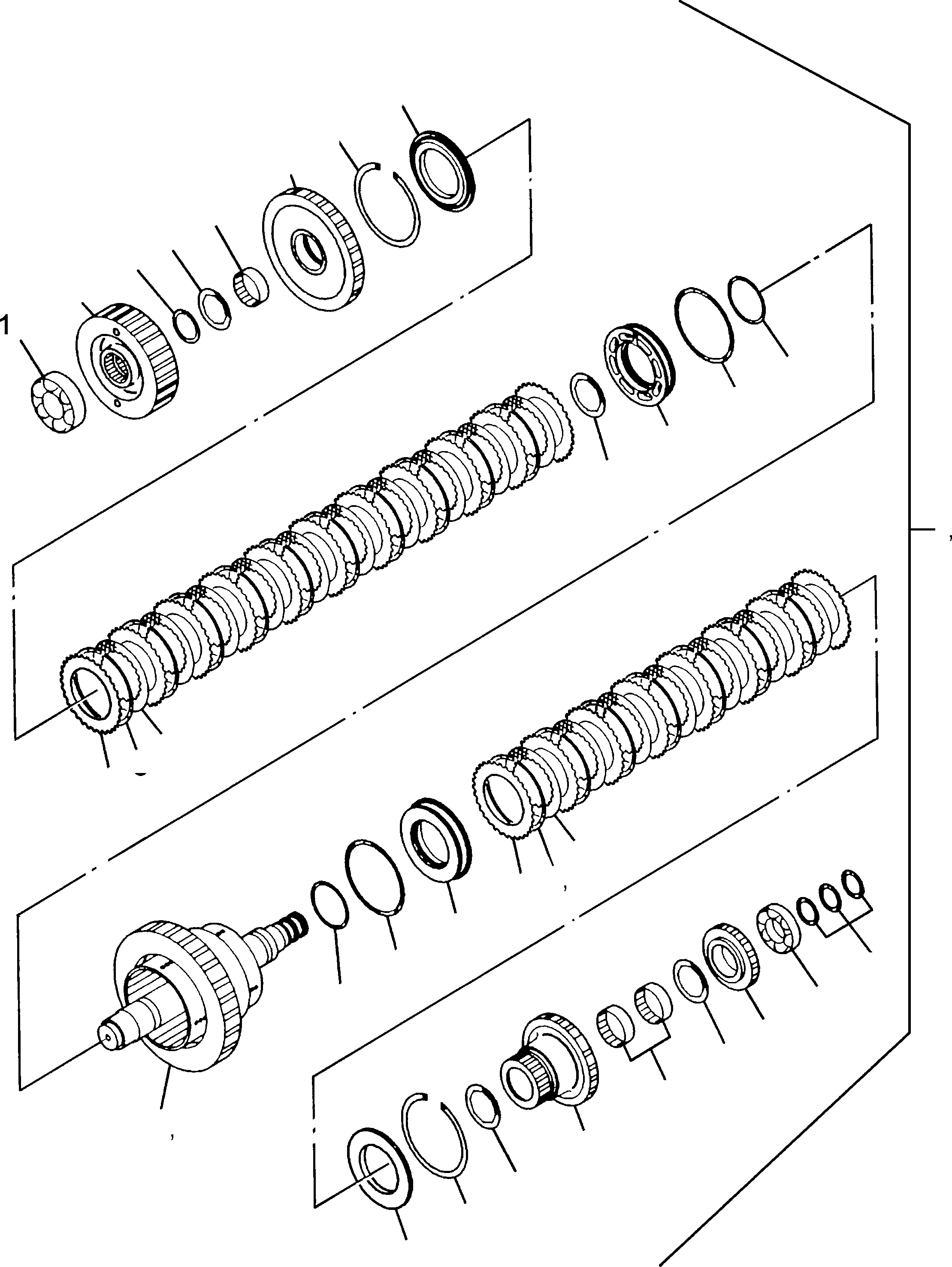 CLUTCH ASS'Y,2ND AND 3RD 714-07-22033 KOMATSU