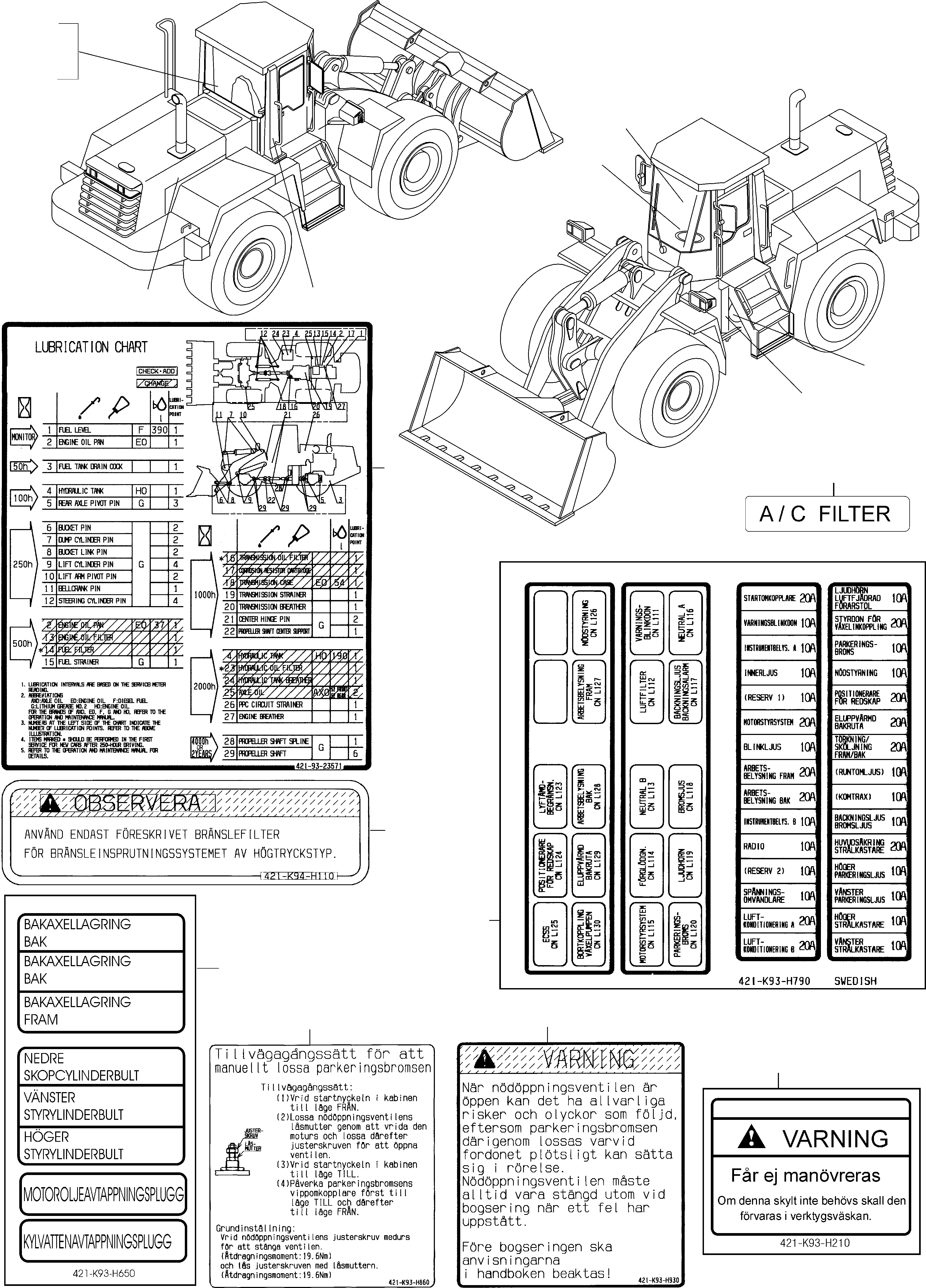 Предупреждающая табличка 421-K94-H110 KOMATSU