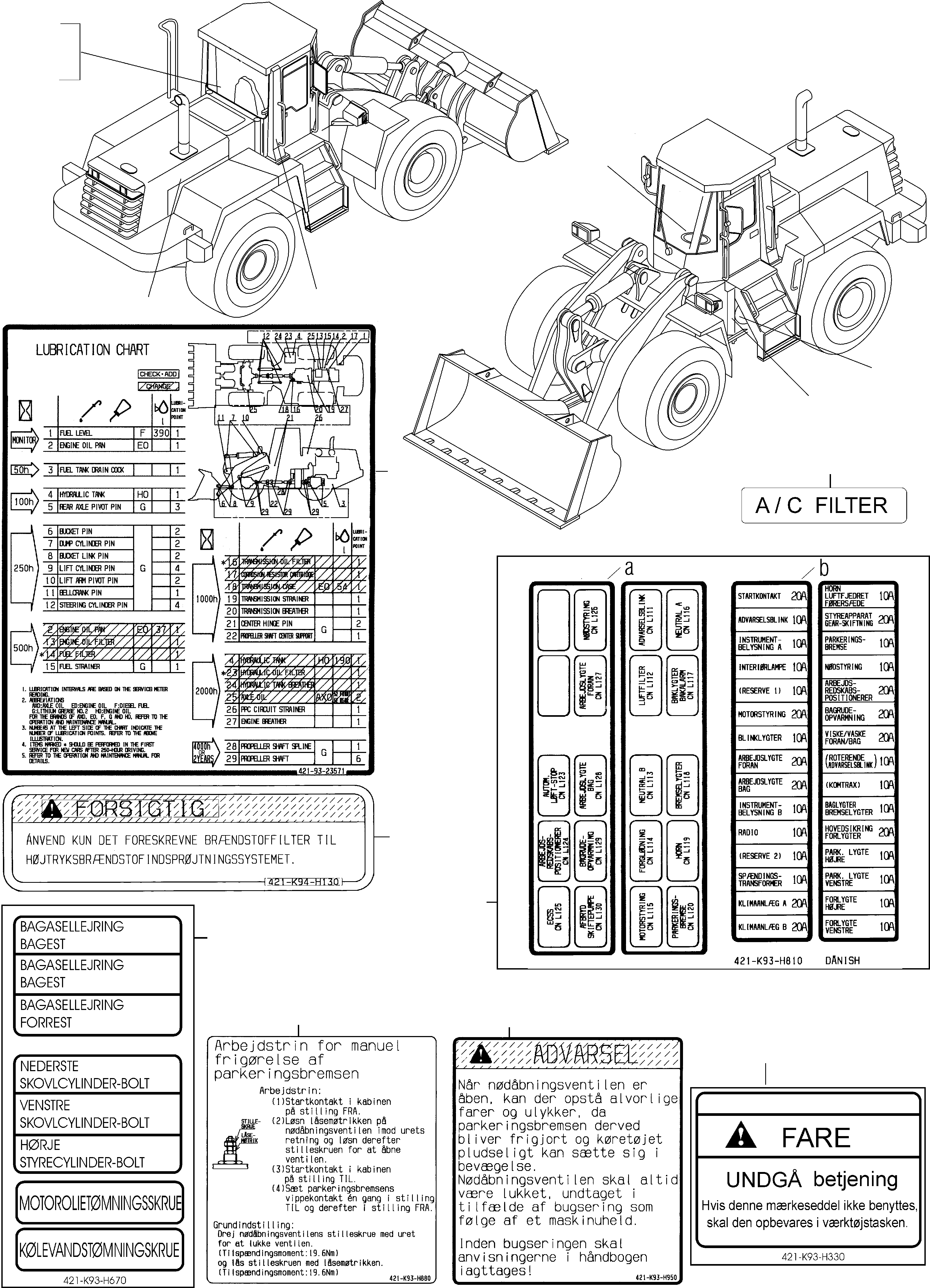 Предупреждающая табличка 421-K94-H130 KOMATSU