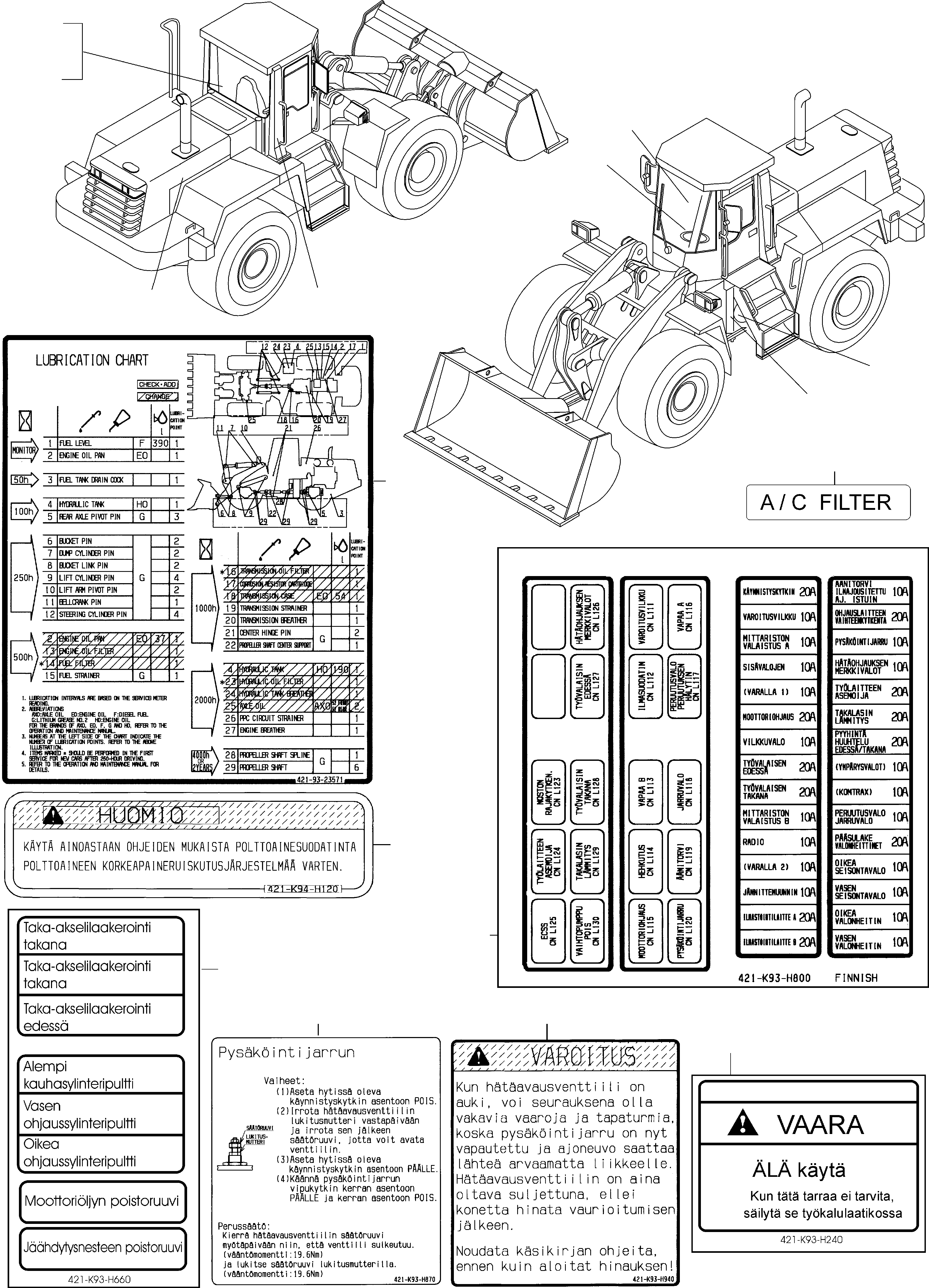 Предупреждающая табличка 421-K94-H120 KOMATSU