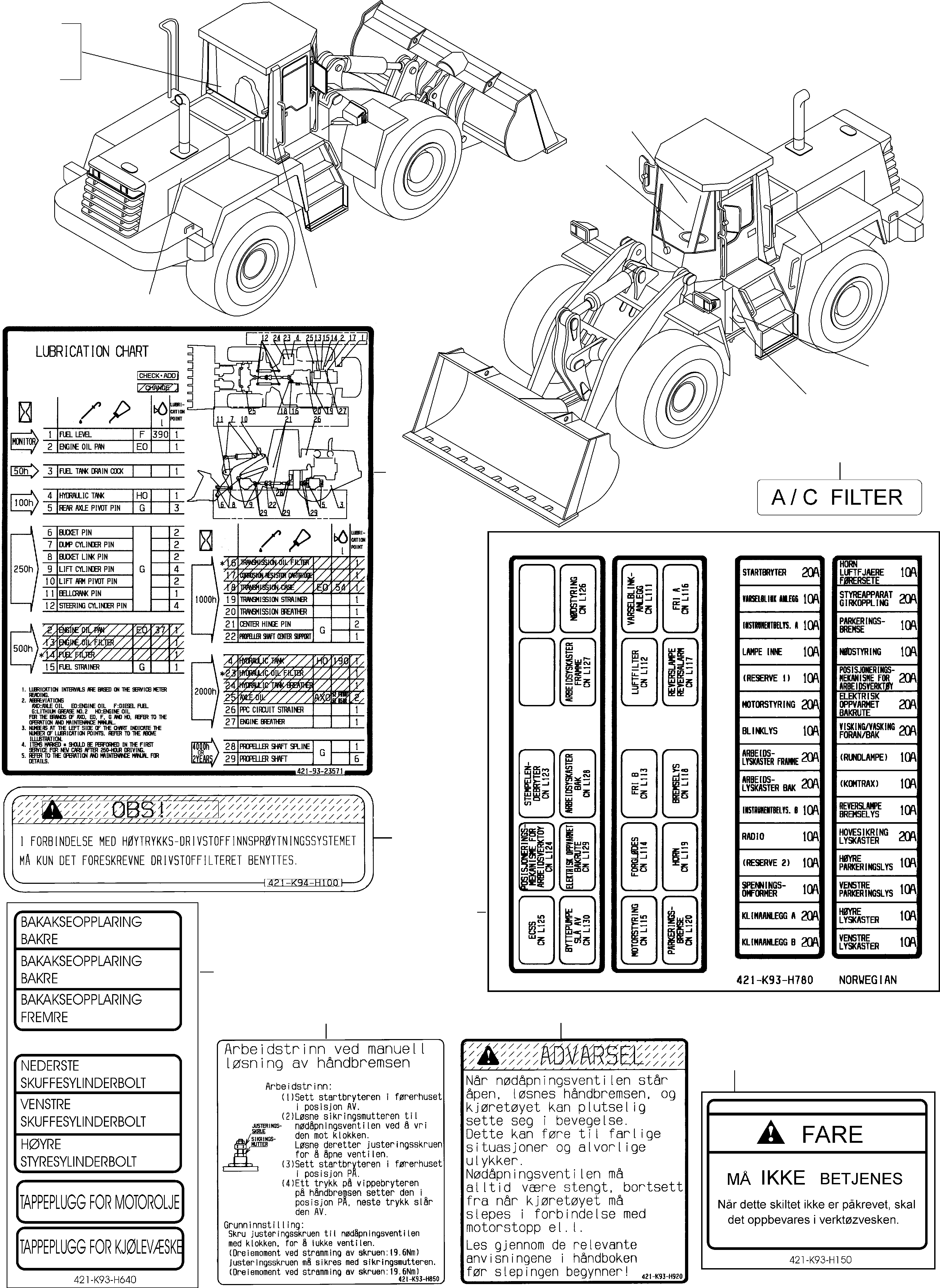 Предупреждающая табличка 421-K94-H100 KOMATSU