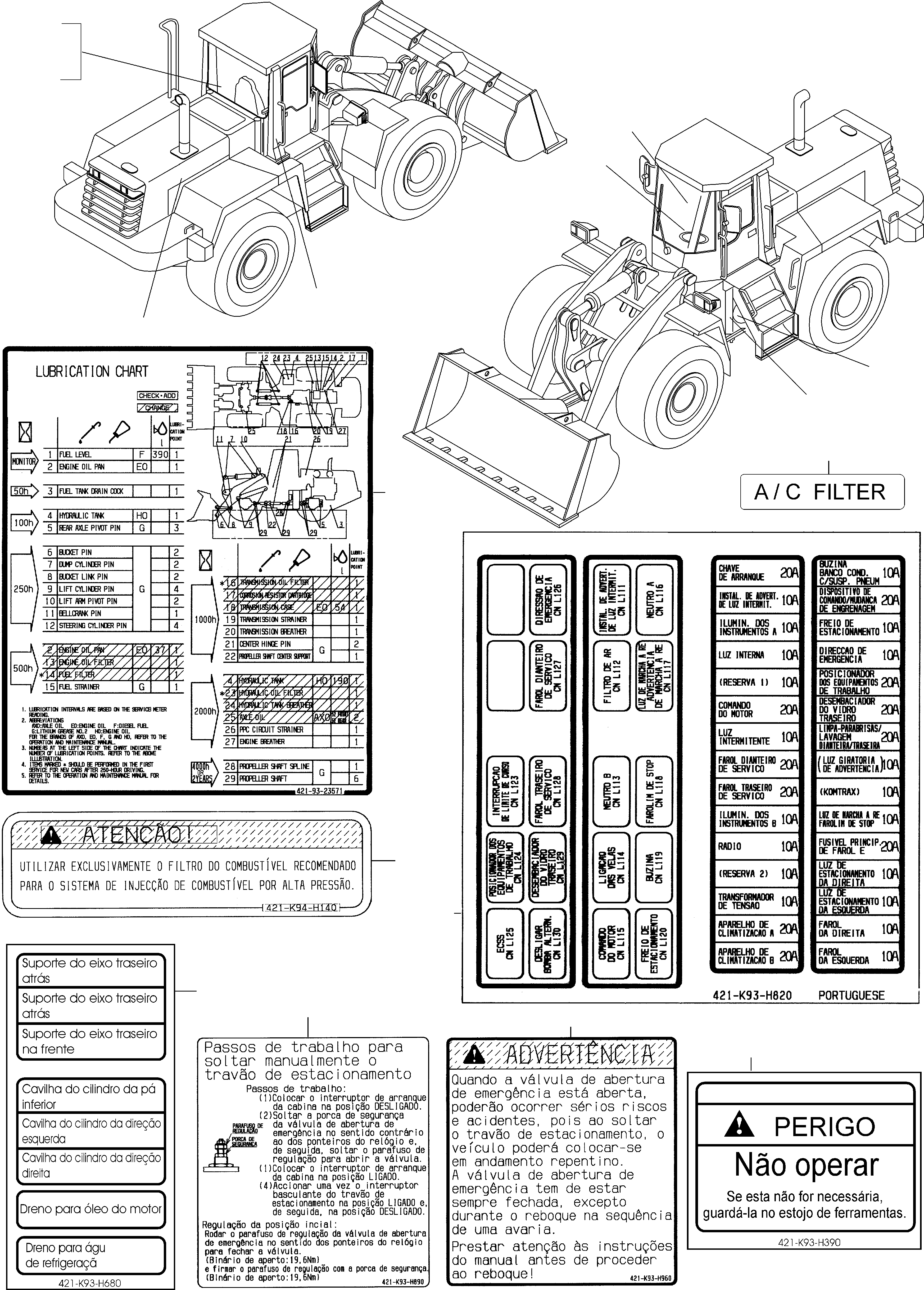 Предупреждающая табличка 421-K94-H140 KOMATSU