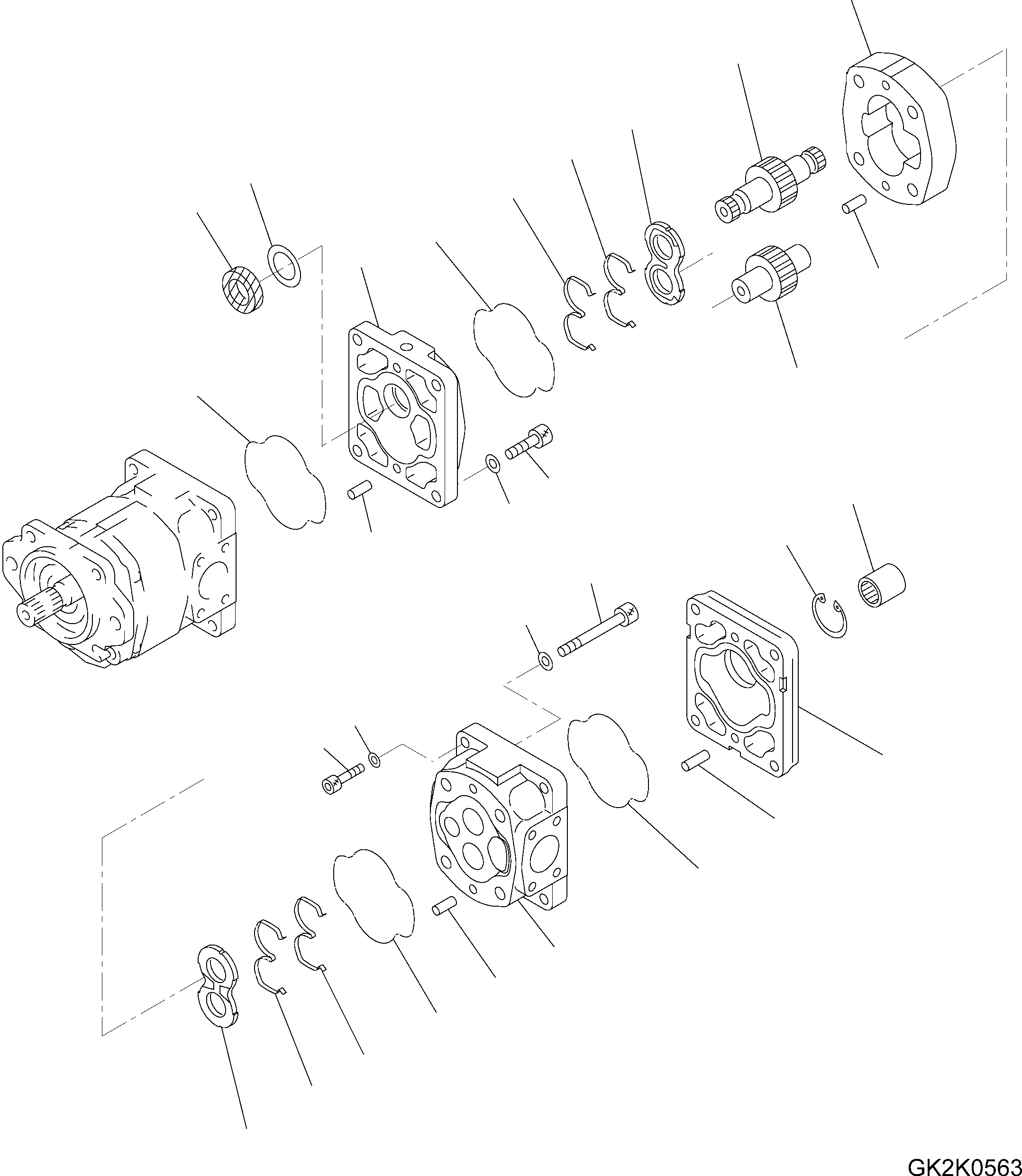 HYDRAULIC PUMP 705-21-35150 KOMATSU