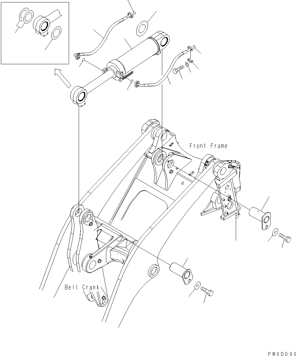 CYLINDER GROUP,BUCKET (707-01-X7440) KOMATSU