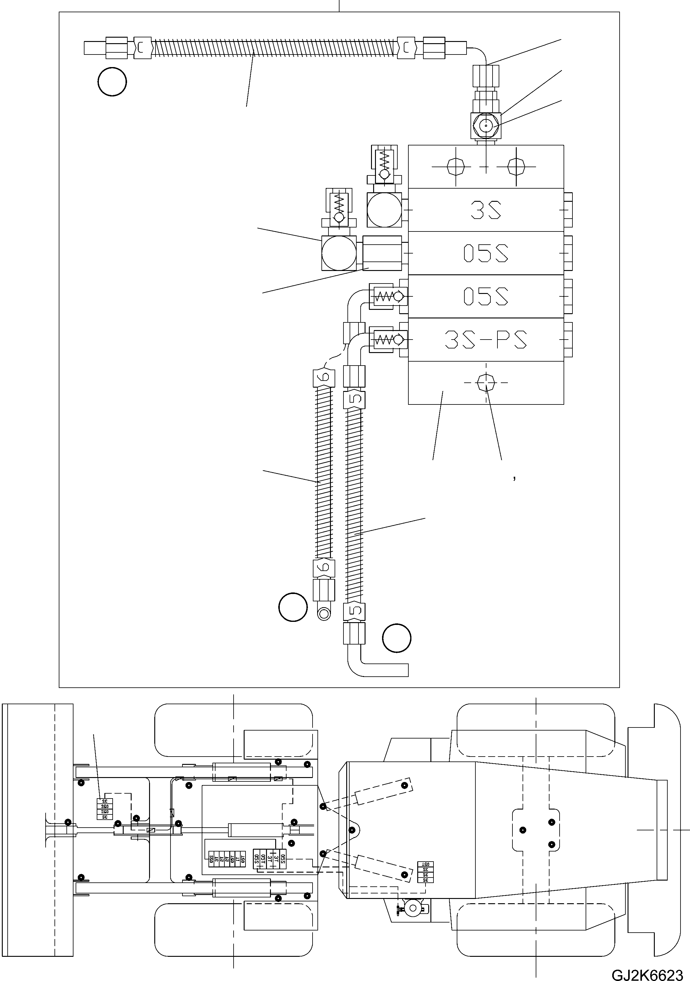 BUCKET PIN CENTER LUB. POINT 5 KOMATSU