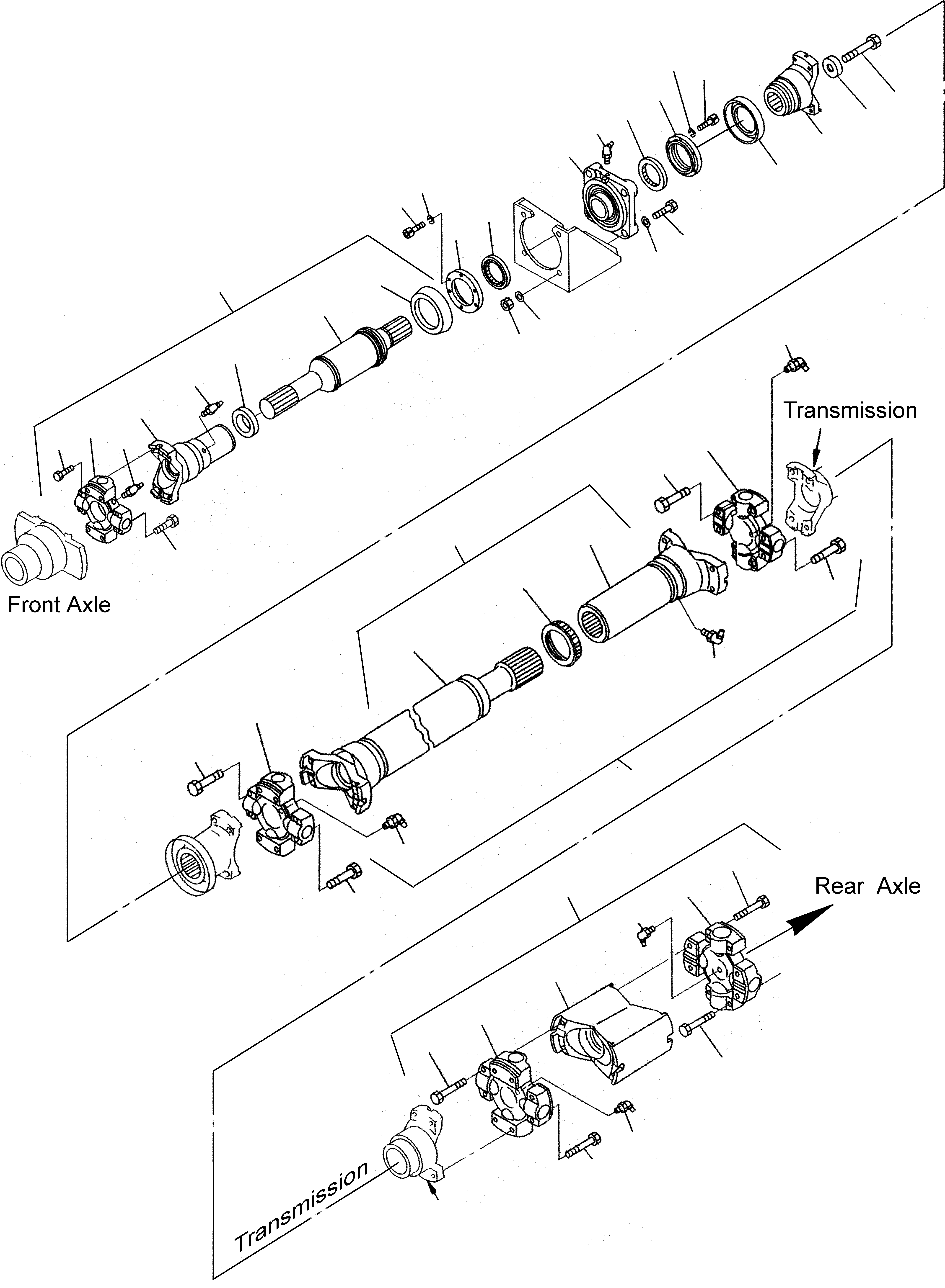 SHAFT ASS'Y,REAR 421-20-34521 KOMATSU