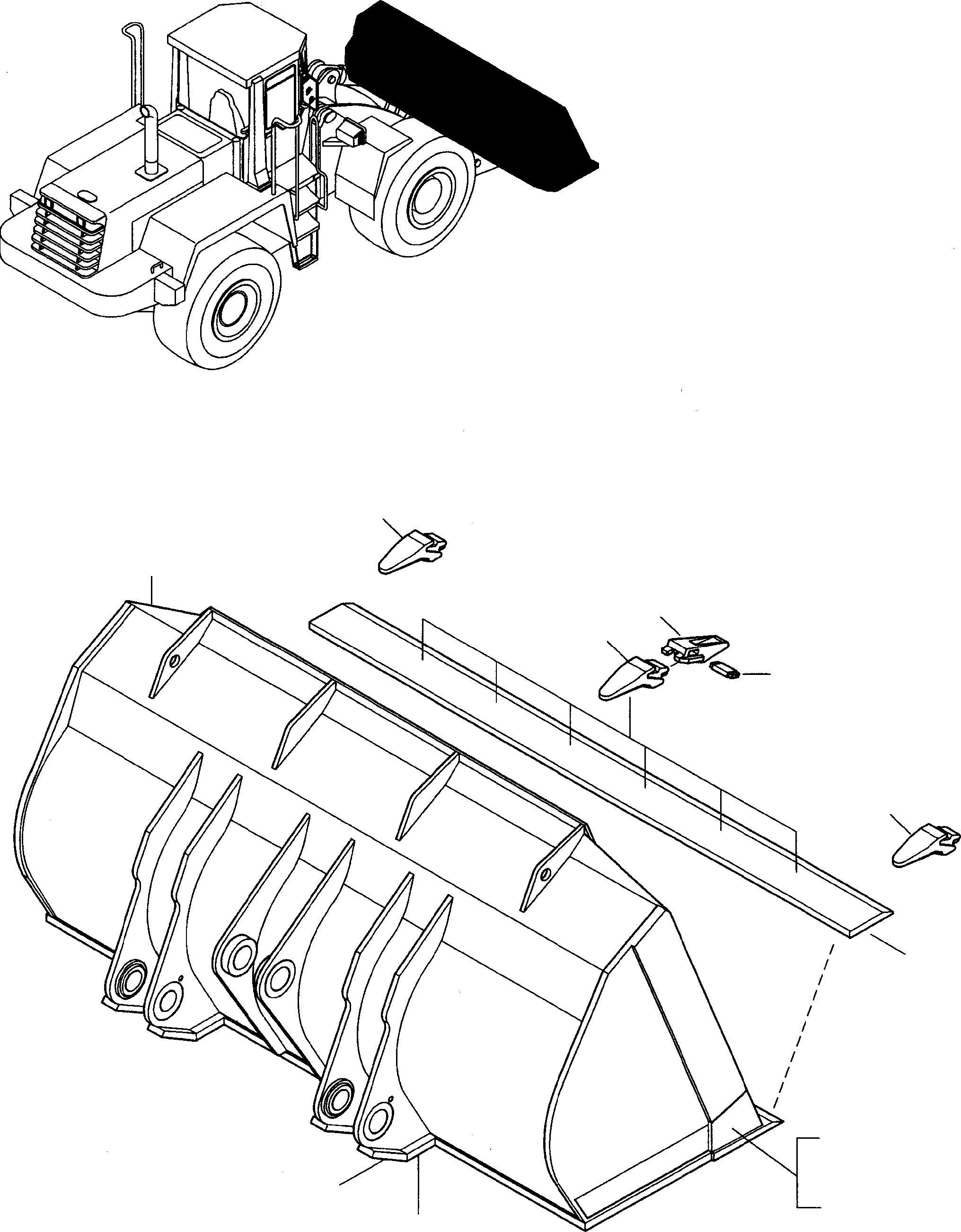 Ковш 421-72-H2340 KOMATSU