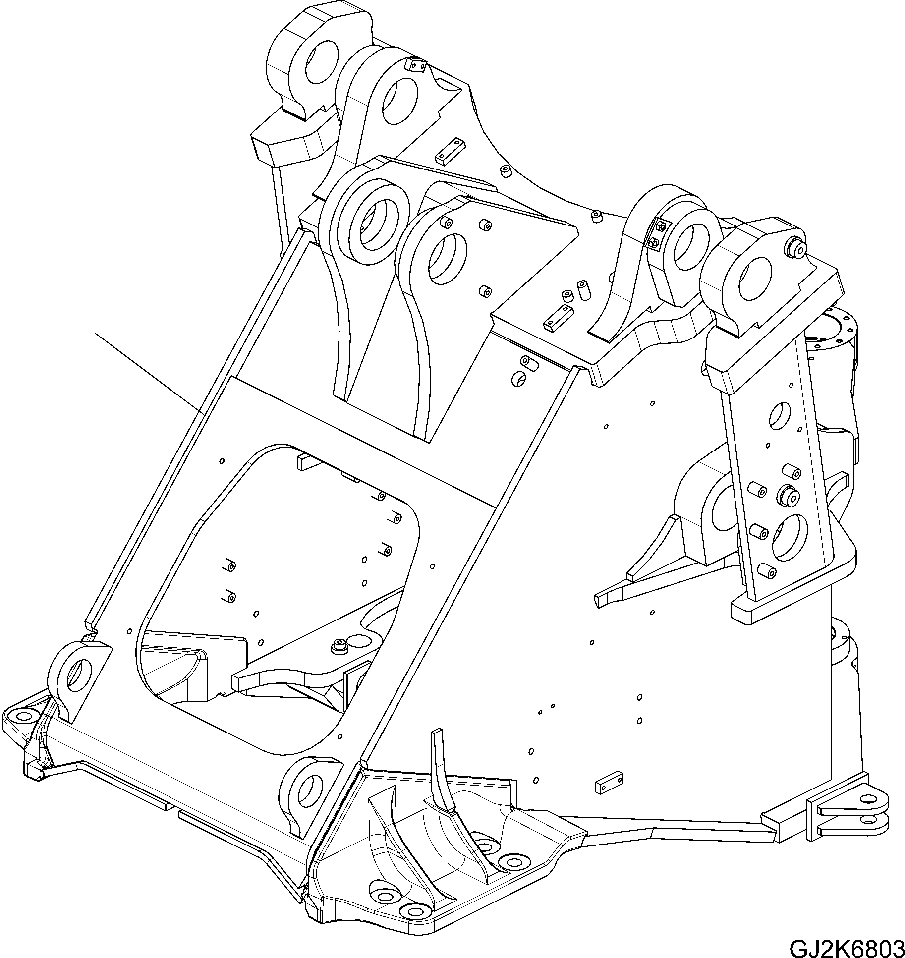 FRAME, FRONT 421-46-H1613 KOMATSU