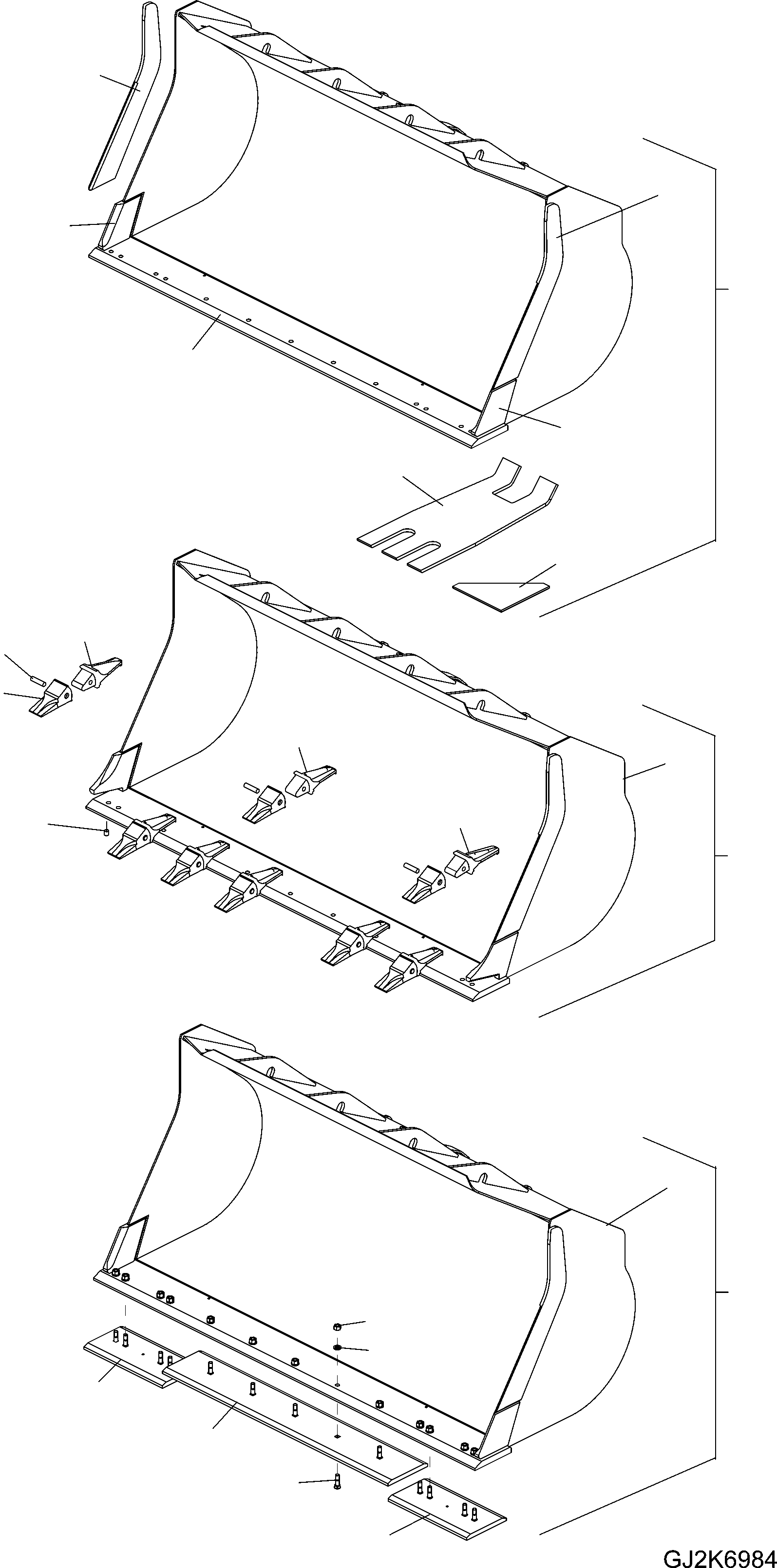 BLADE, LHS 421-72-H2K70 KOMATSU