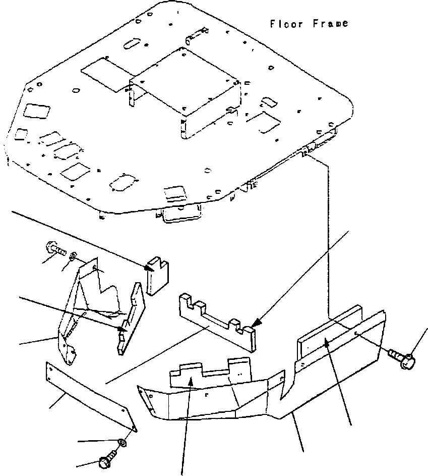 Крышка правая 425-54-24261 KOMATSU