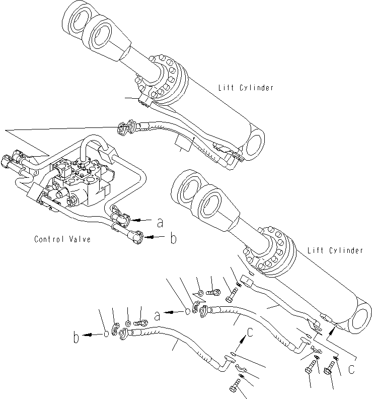 Трубка левая 425-62-23650 KOMATSU