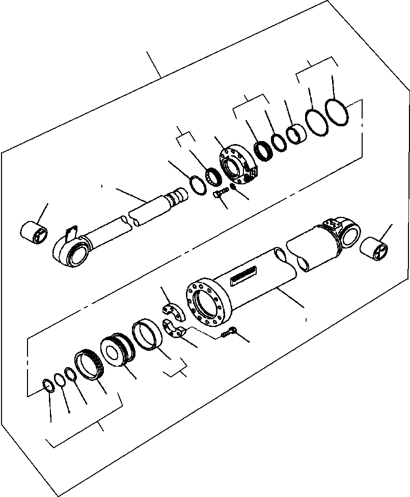 Шток поршня 707-58-12351 KOMATSU