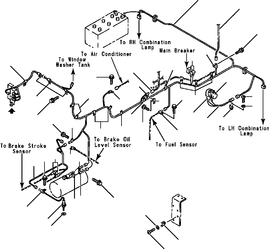 HARNESS, REAR FRAME 425-06-12260 KOMATSU