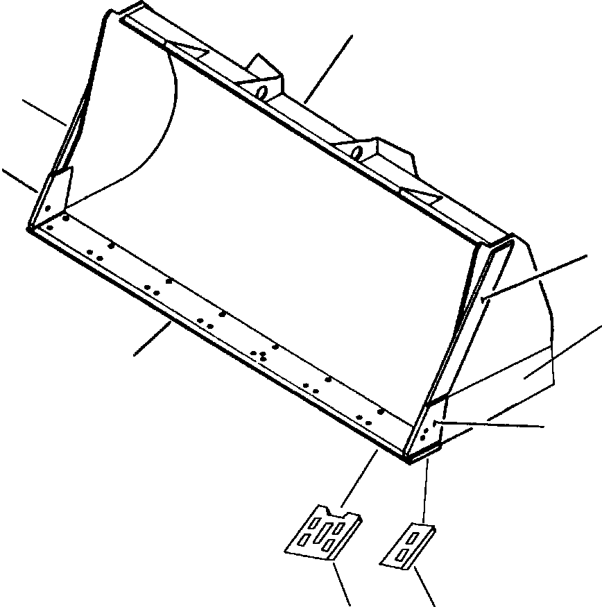 PLATE, L.H. (WELDED) 425-70-A1250 KOMATSU