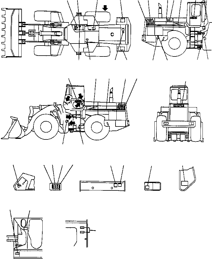 Табличка смазки 425-93-11241 KOMATSU