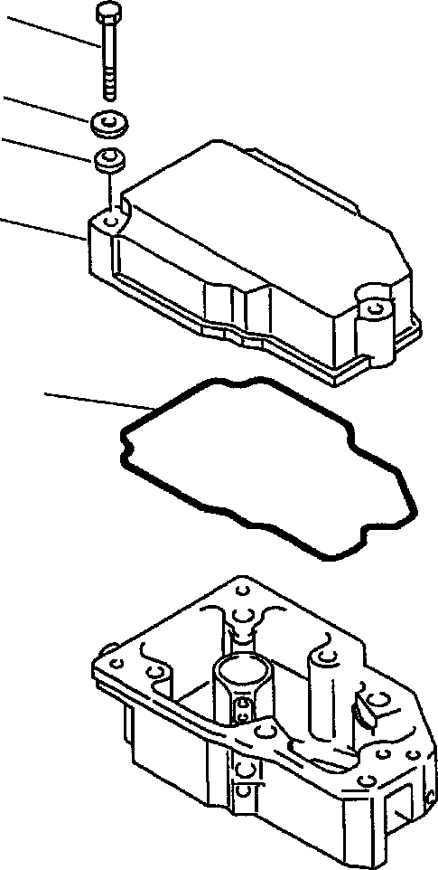 RUBBER,ROCKER ARM HOUSING COVER 6210-11-8140 KOMATSU